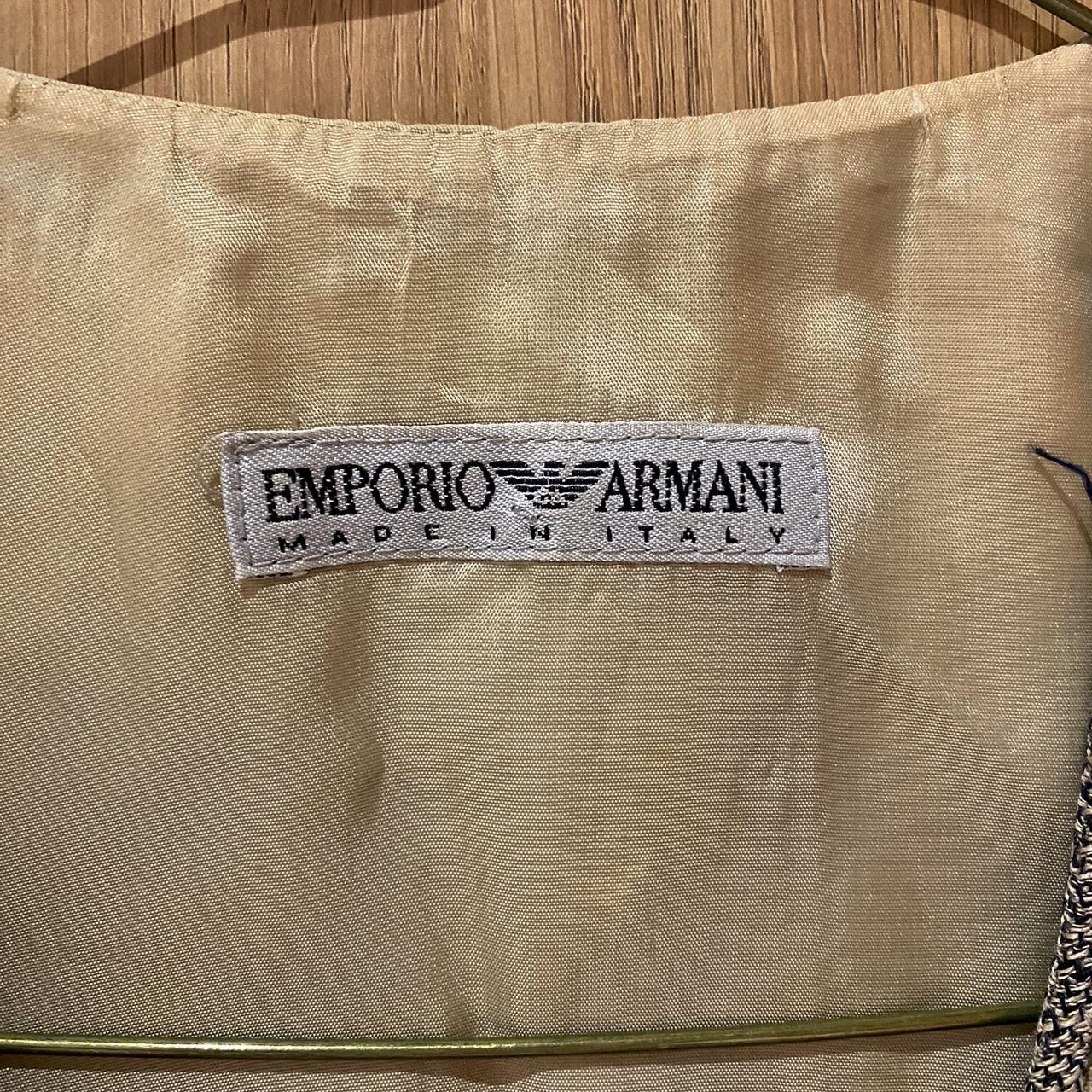 Vintage Emporio Armani embroidered waistcoat Would... - Depop