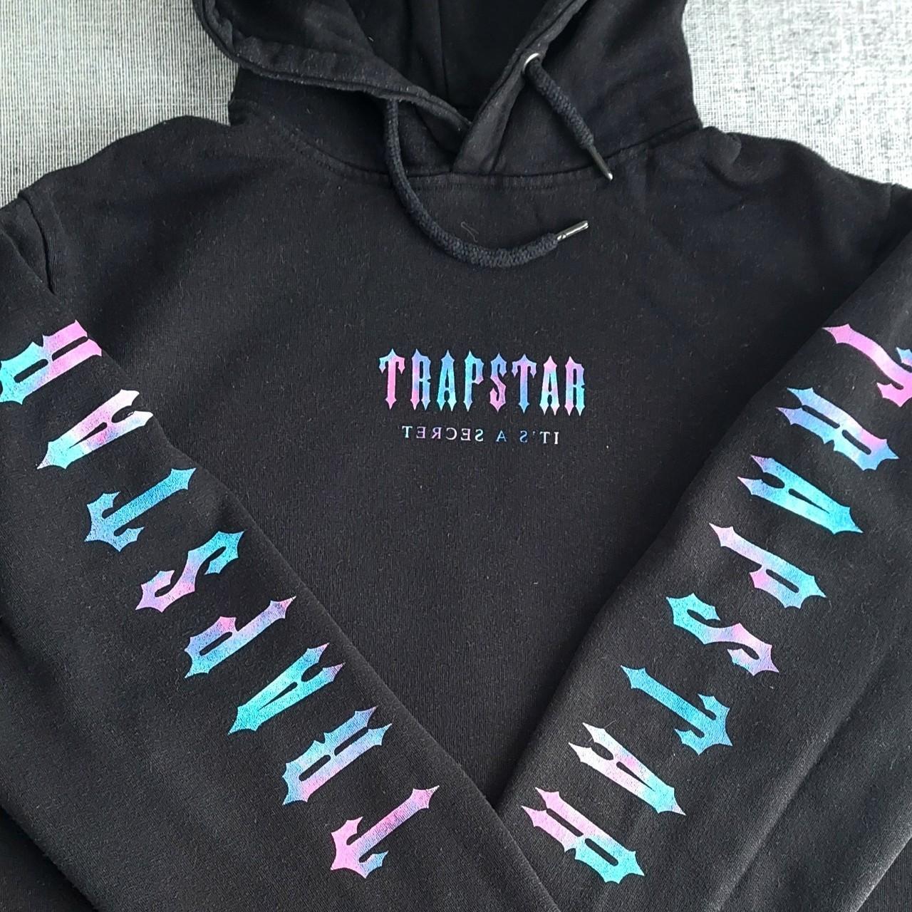 TRAPSTAR HOODIE - BLACK - LARGE - Depop