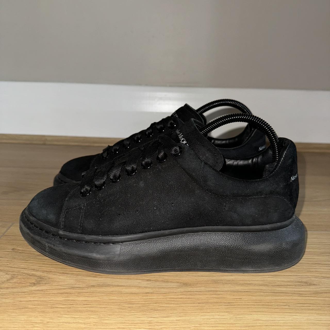 alexander mcqueen black sparkly trainers