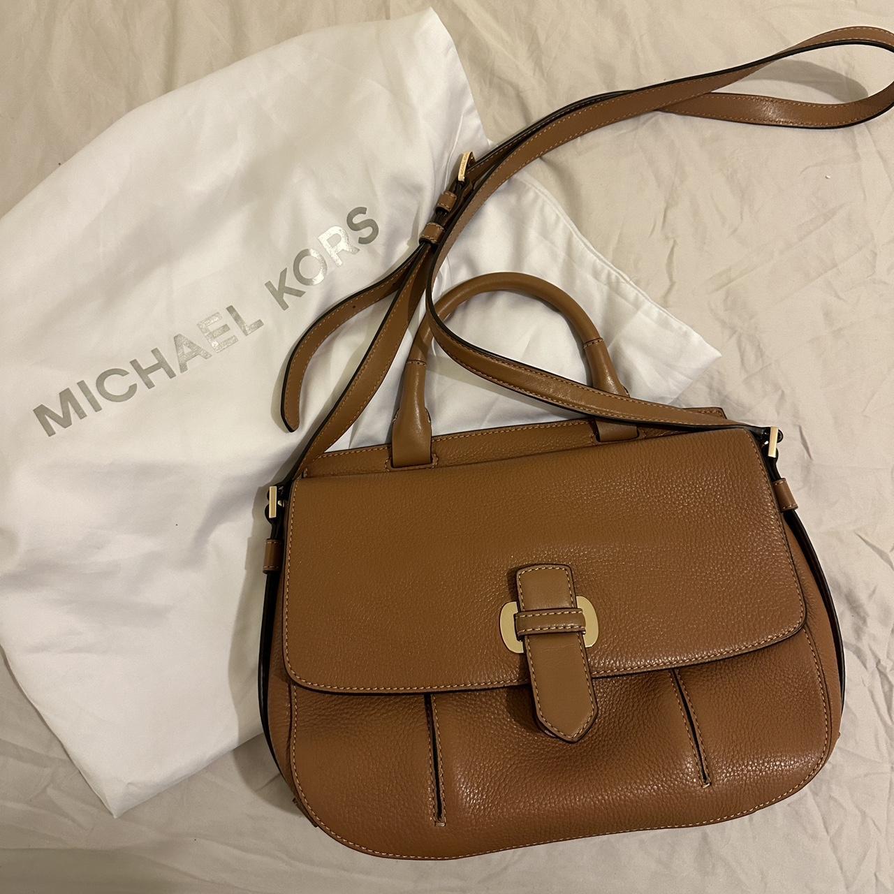 full leather Michael Kors bag top handle/crossbody bag - Depop