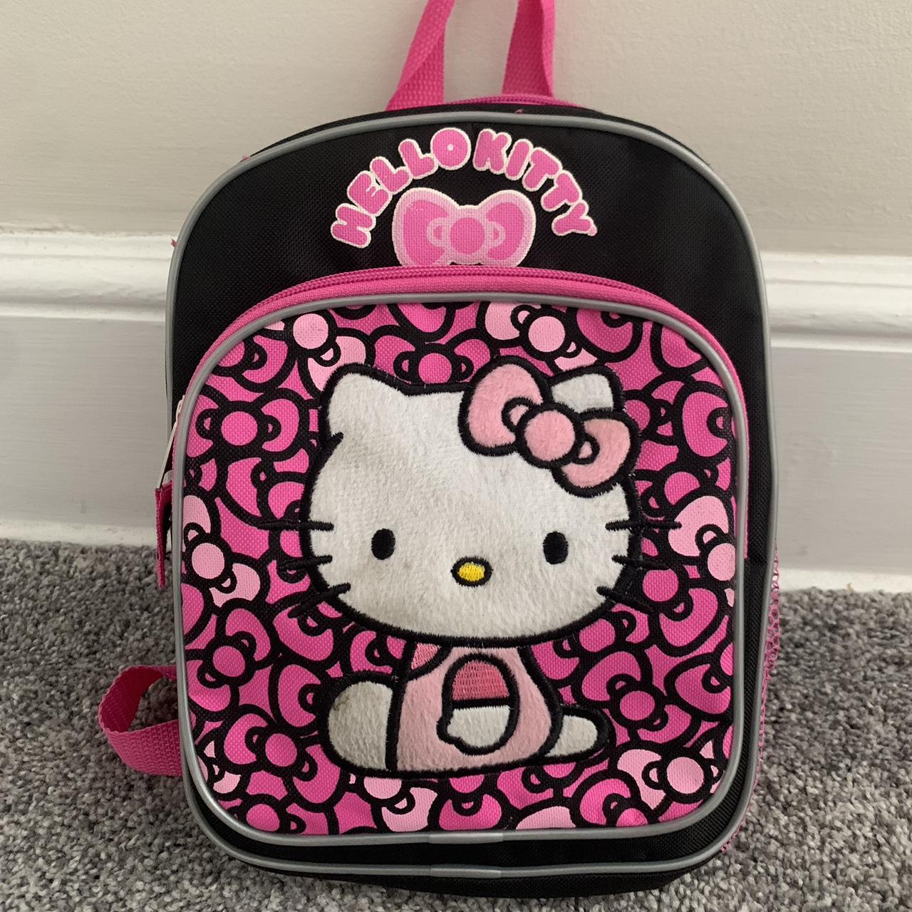 super cute mini hello kitty backpack, two pockets... - Depop