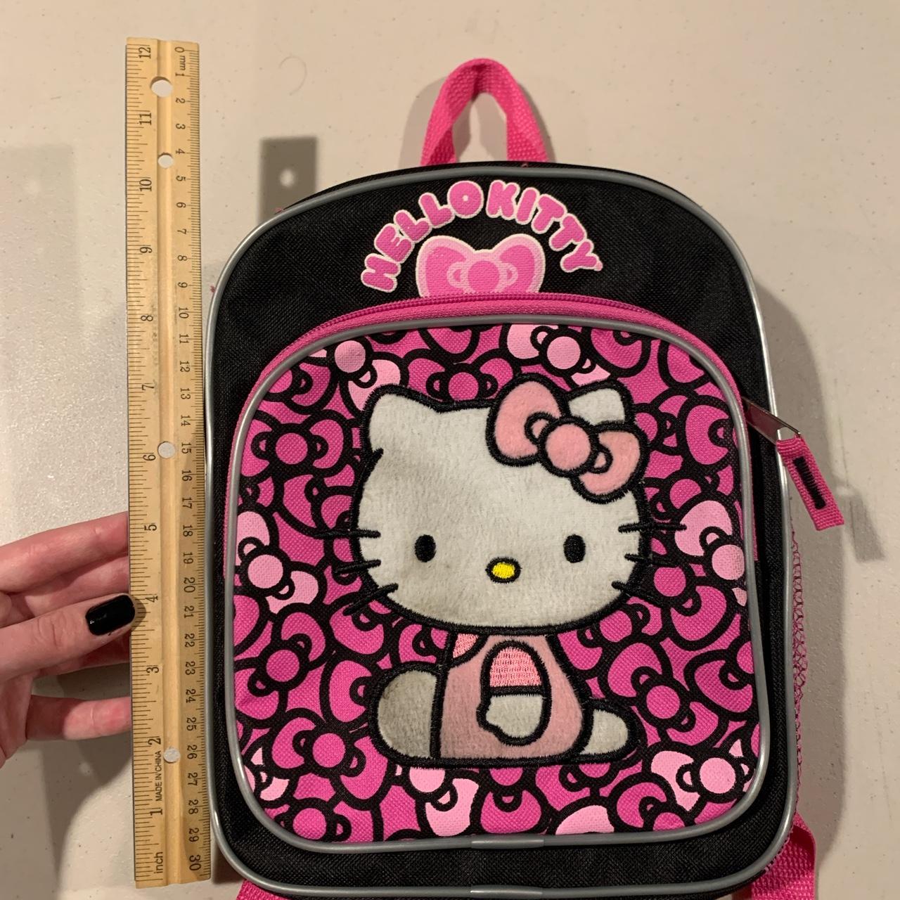 super cute mini hello kitty backpack, two pockets... - Depop