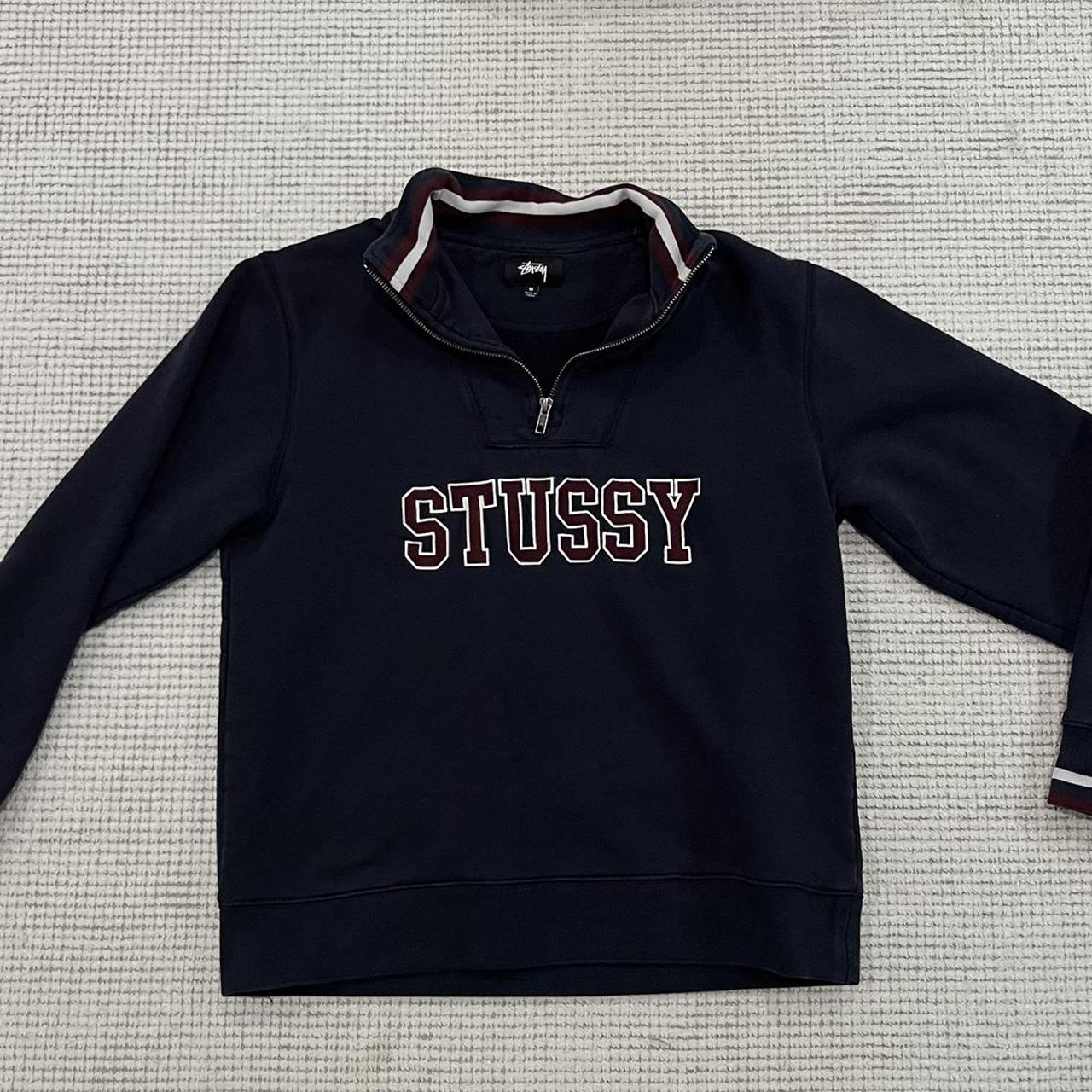 Stussy contrast rib hot sale mock neck