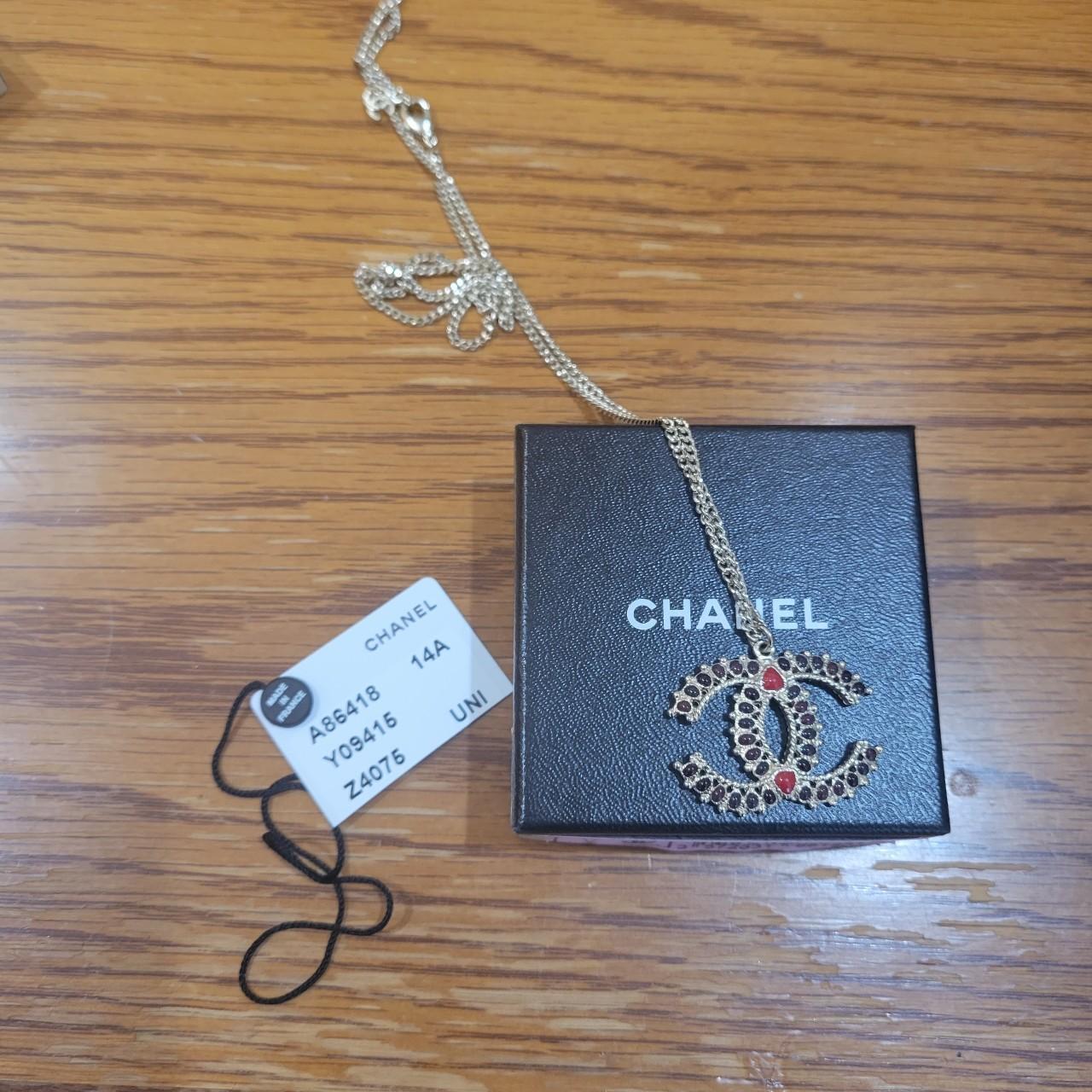 A beautiful Chanel double C necklace from the 2014