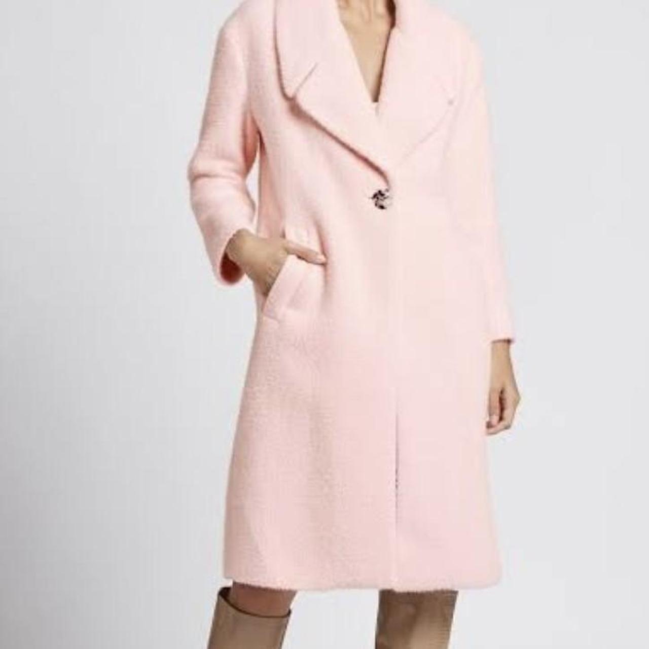Sheike light pink winter long coat Size small Au Depop