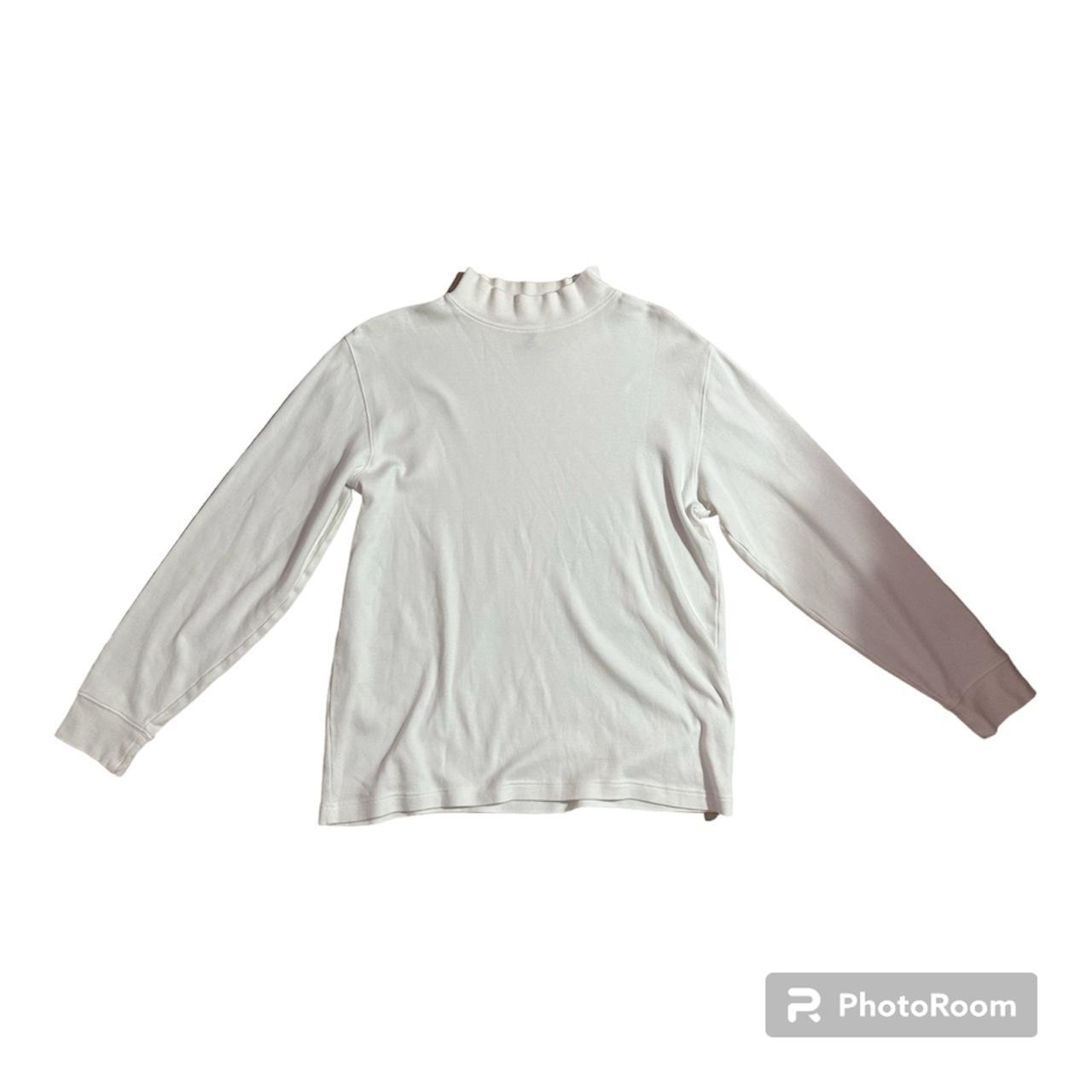 Women's Cream and White Sweatshirt | Depop