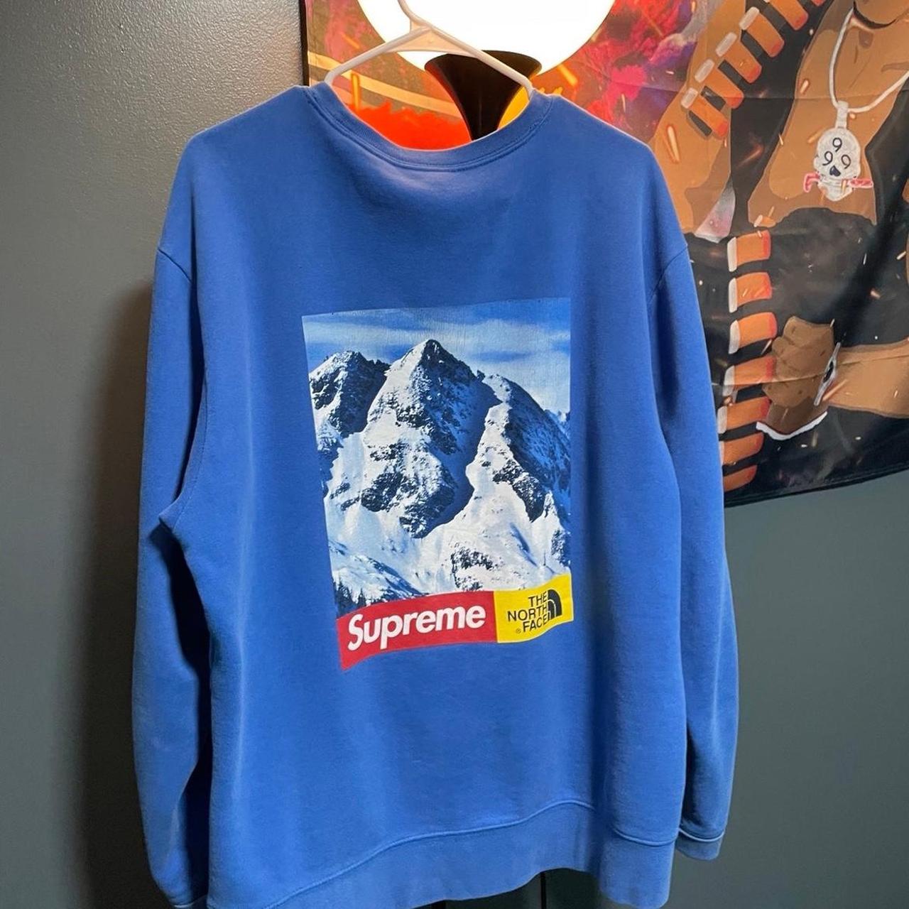 Supreme north cheap face sweatshirt