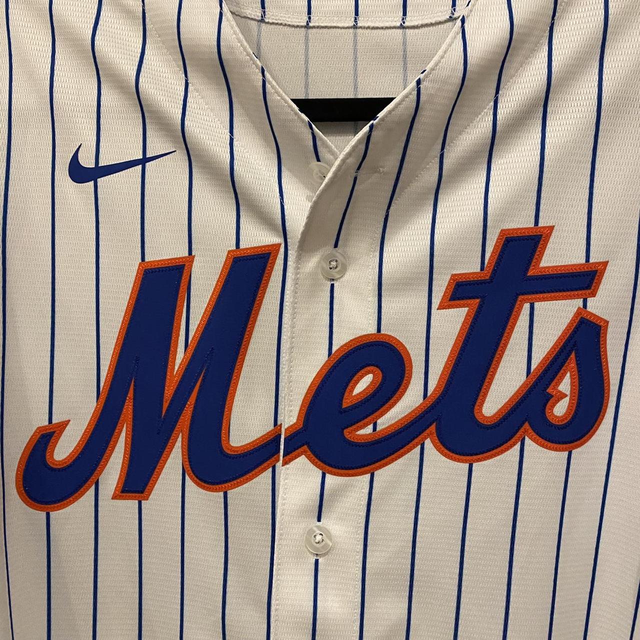 Nike MLB New York Mets Youth Jersey Size Medium Blue - Depop