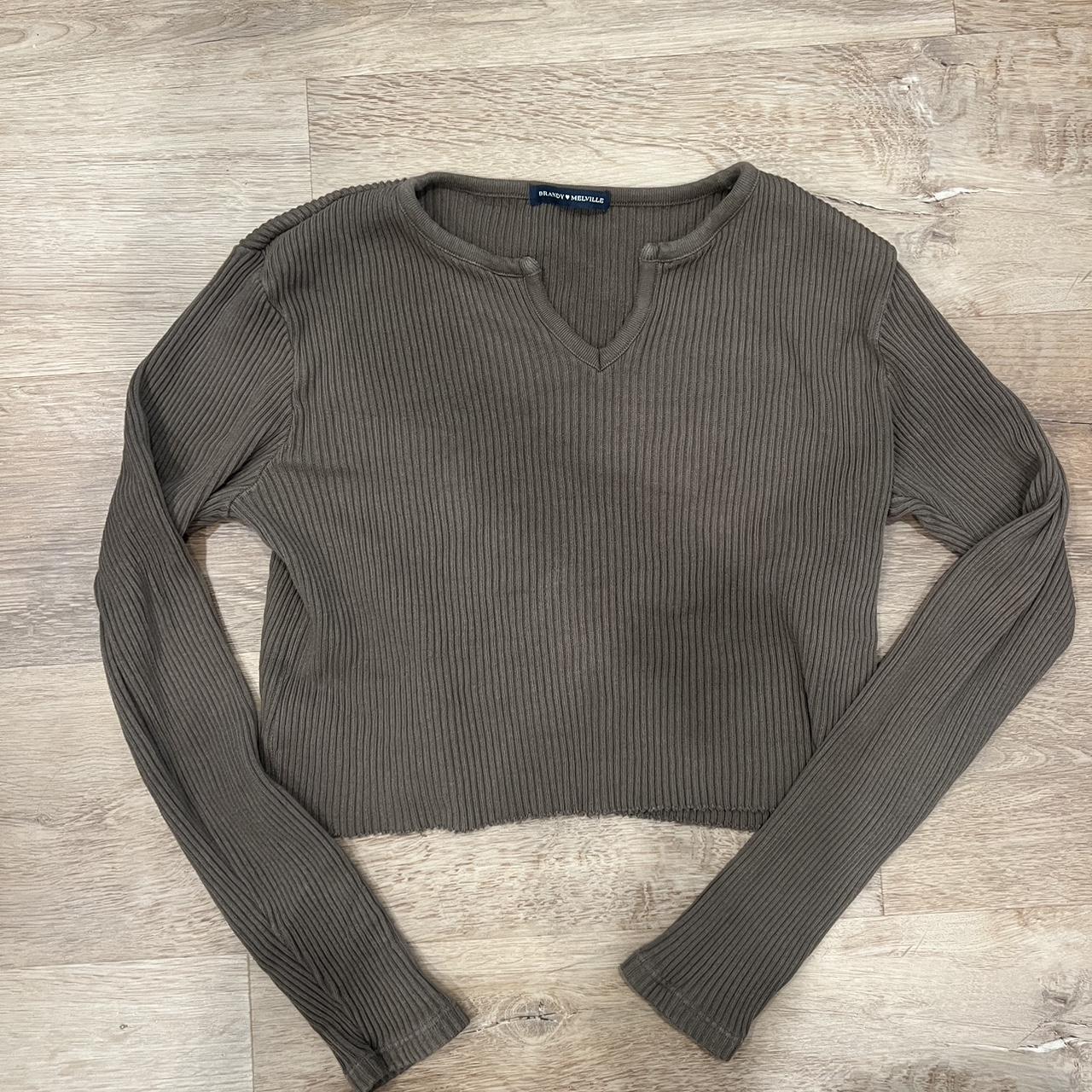 Brandy Melville Women's Sweater Brown/Khaki One size – Brandy