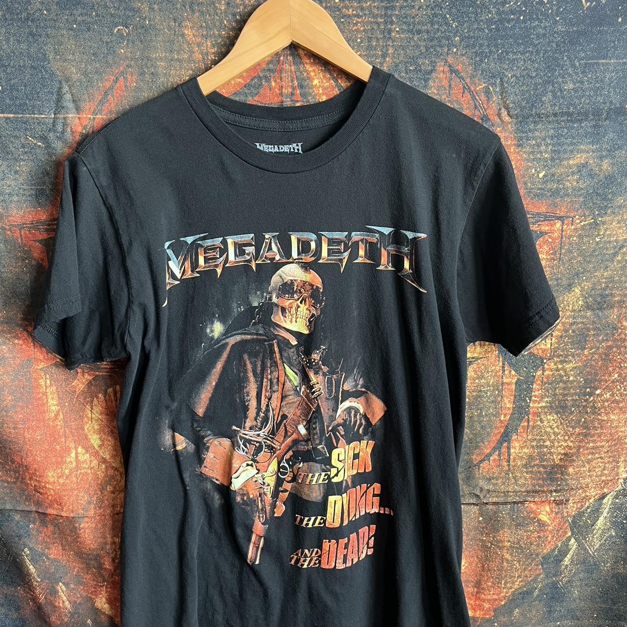 megadeth killing road tour shirt with five finger... - Depop