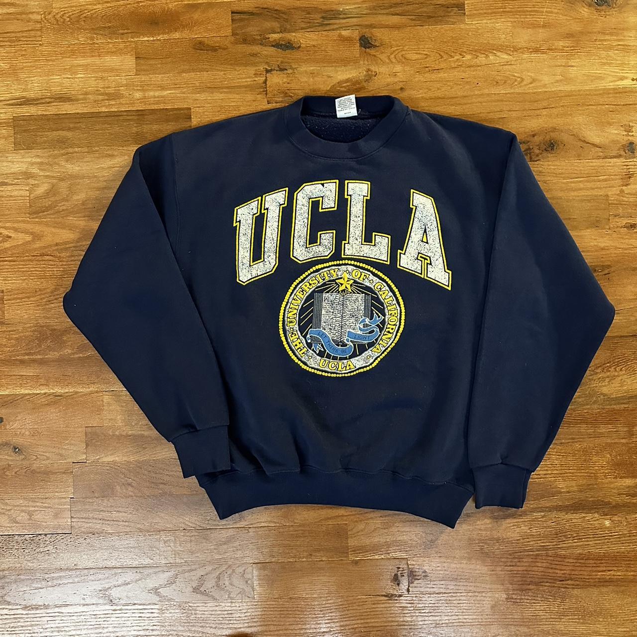 Vintage UCLA Crewneck Sweatshirt Navy Size: Large - Depop