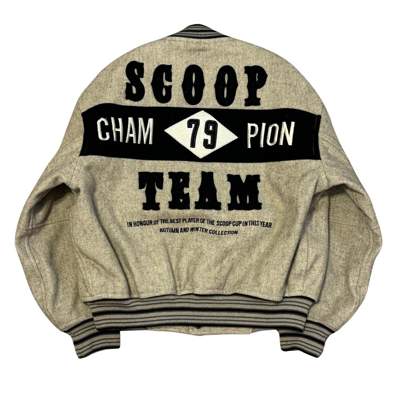古着 90s〜SCOOP SPIRITS stadium jacket(M) Vintage 90's Japanese Scoop Collection Varsity | Depop