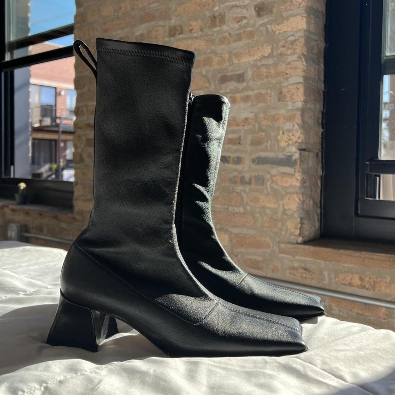 MIISTA Diana Black Boots Lamb leather with a Depop