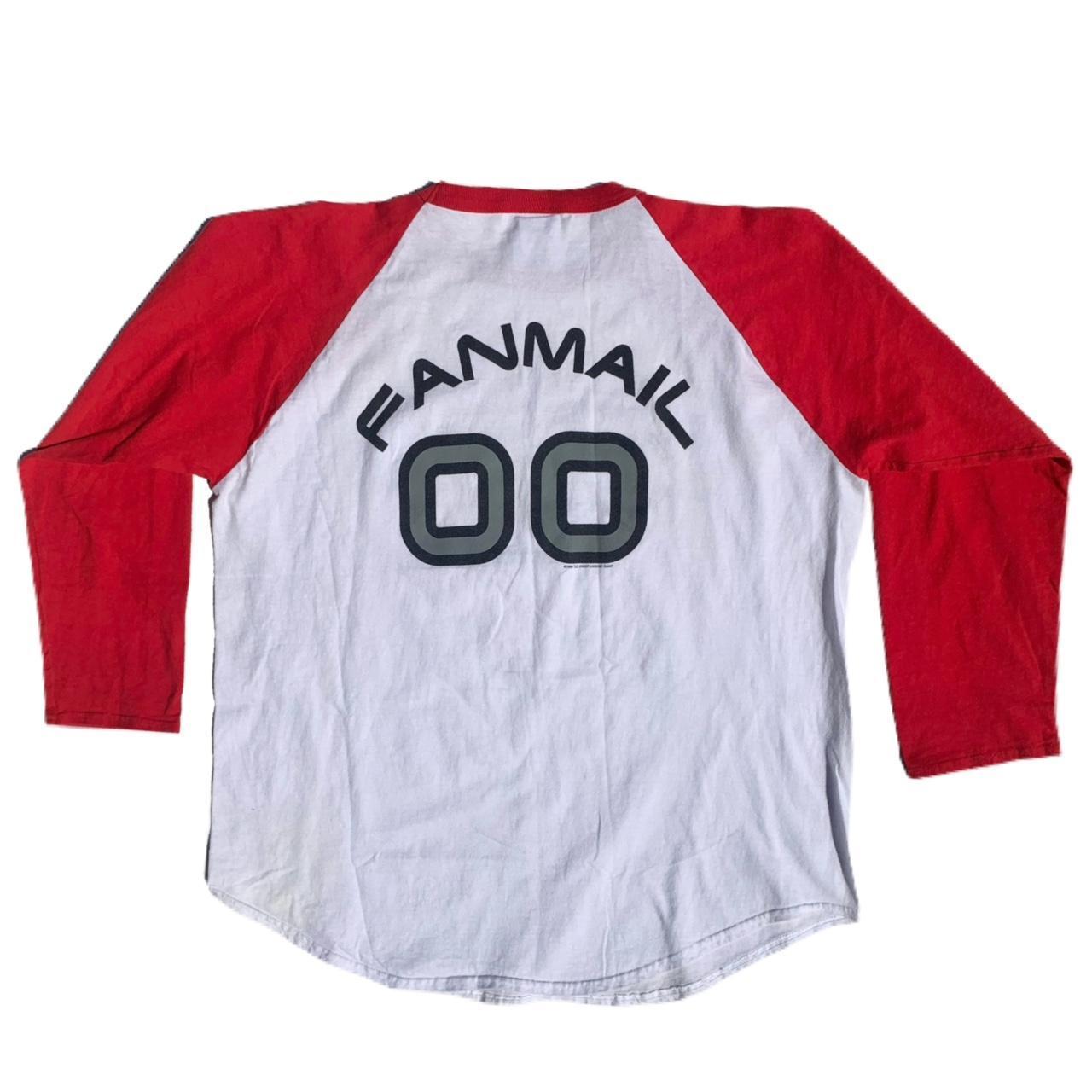 Vintage 90s 1999 TLC FanMail Red & White Raglan... - Depop