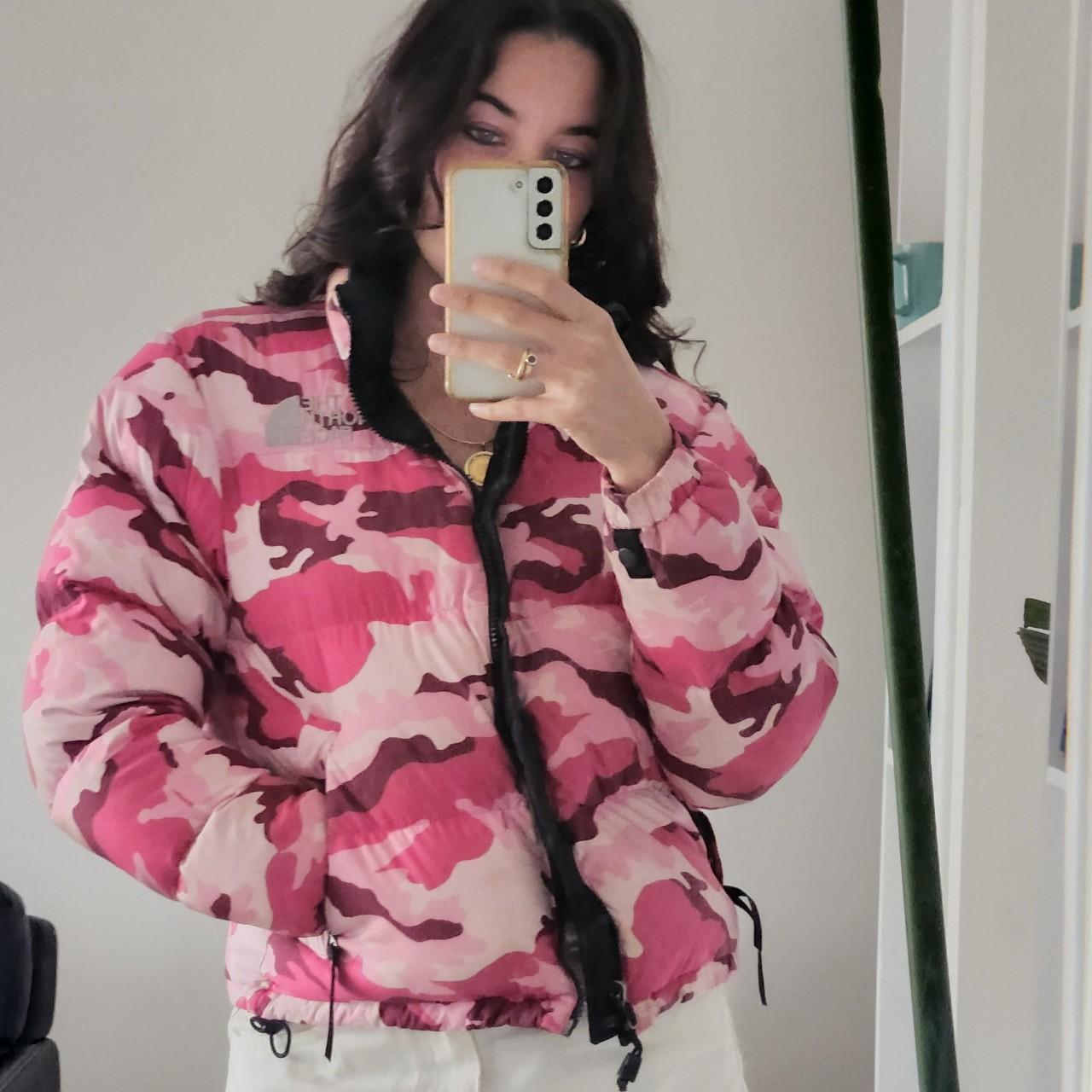 NORTH FACE PUFFER 600 limited edition pink camo