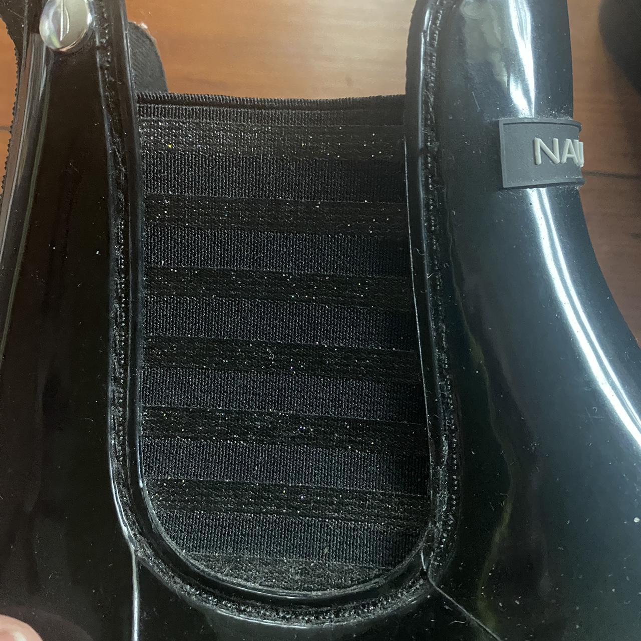 nautica black rain boots