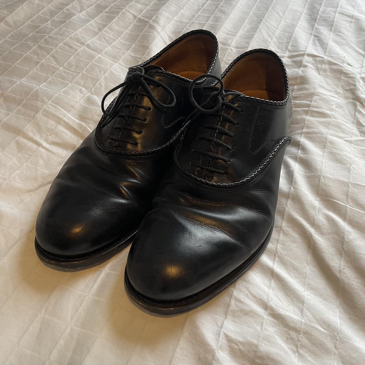 Gucci black vintage oxfords dress shoes Size 9 -... - Depop