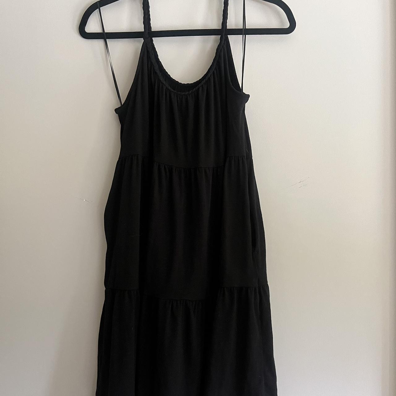 Old Navy Black mini dress - perfect for the beach -... - Depop