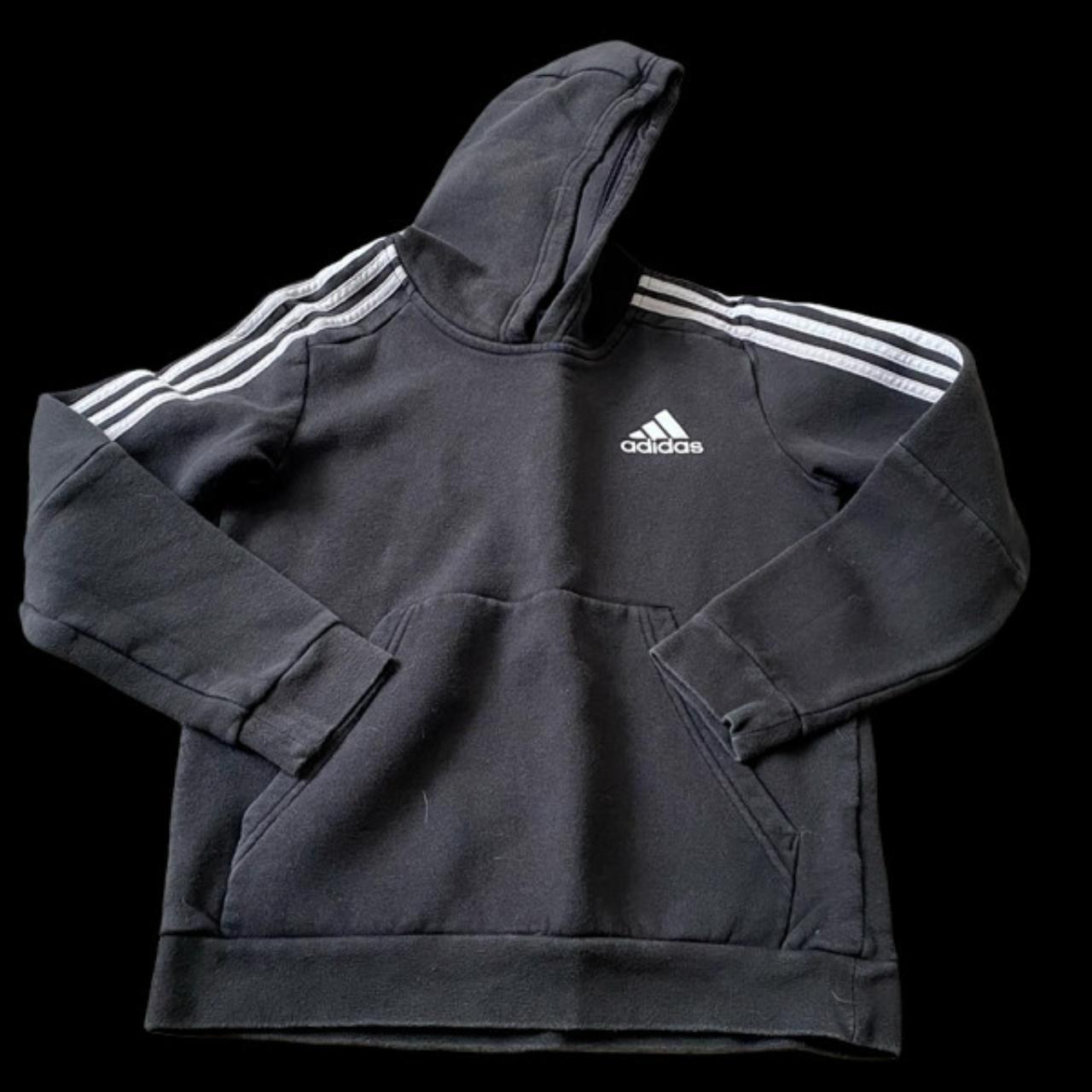 Adidas Hoody Pullover Sweatshirt Size 11-12... - Depop