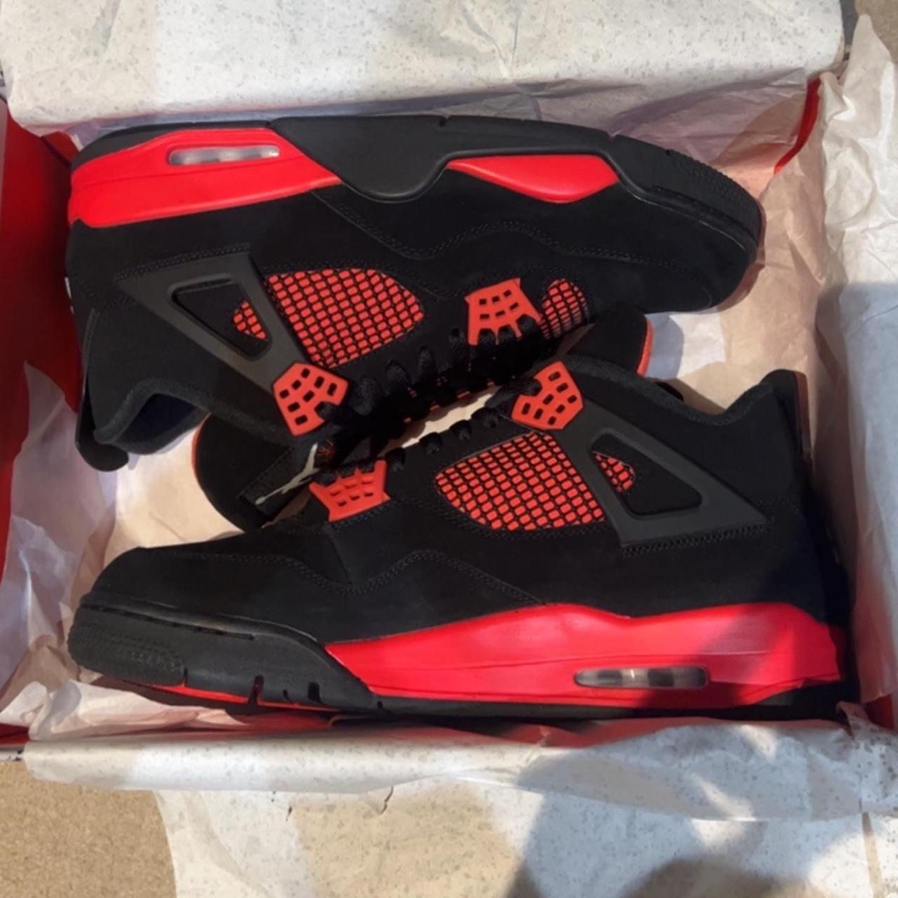 Jordan 4 Red Thunders (Dead Stock) Size: UK12... - Depop