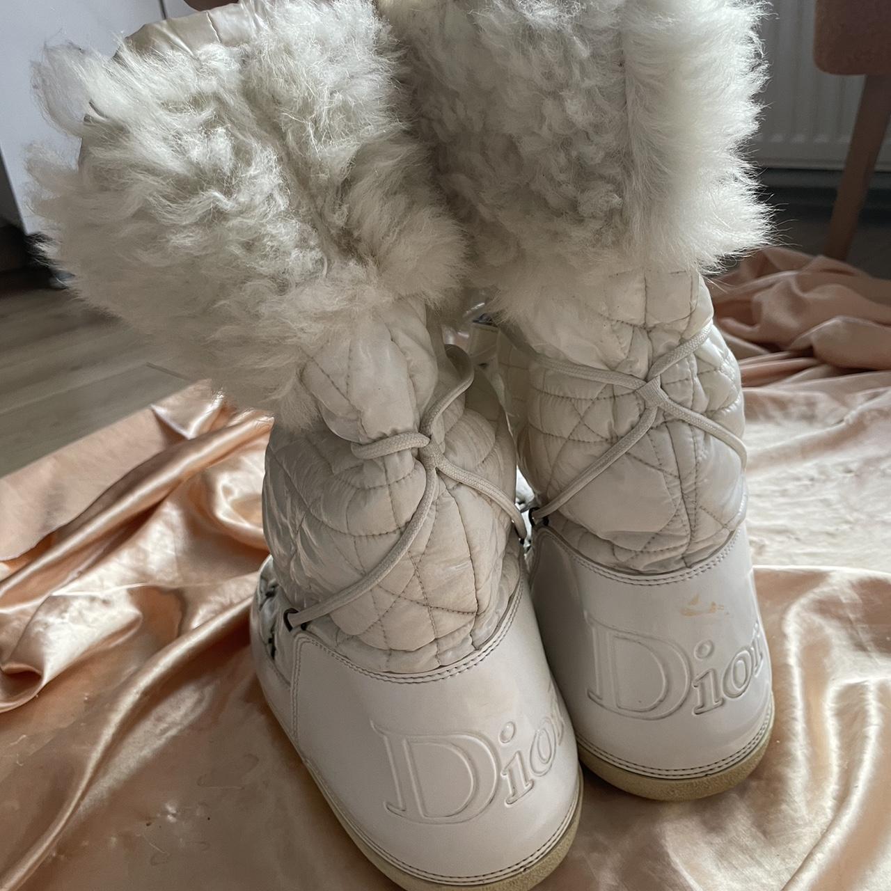 Dior moon best sale boots white