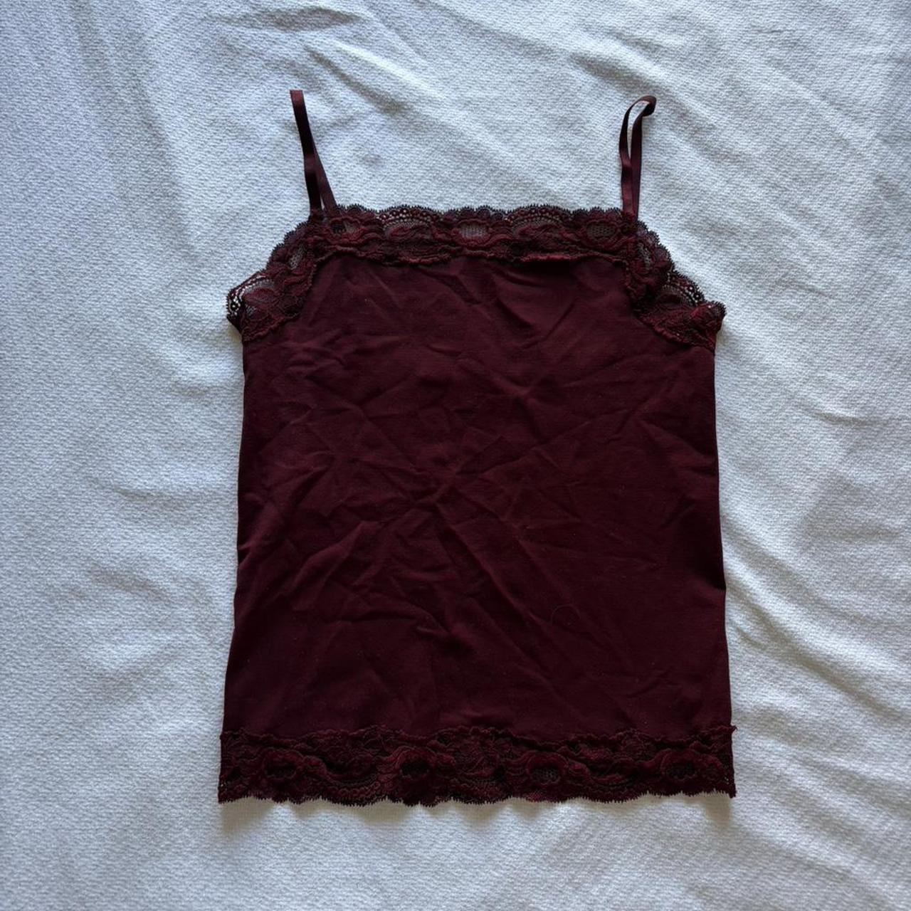 Ann Taylor Women's Tank top - Burgundy/Red - M – … - image 3