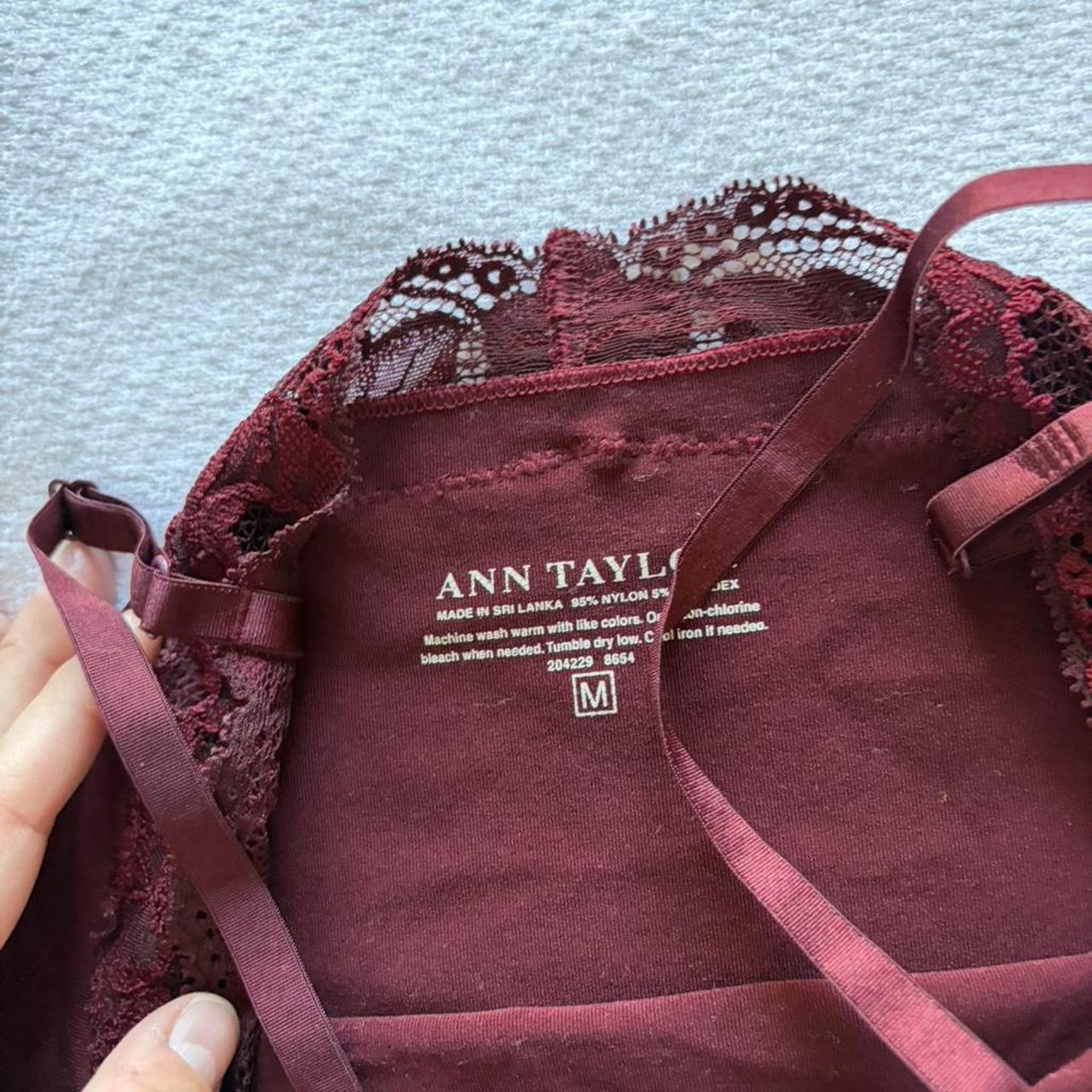 Ann Taylor Women's Tank top - Burgundy/Red - M – … - image 5