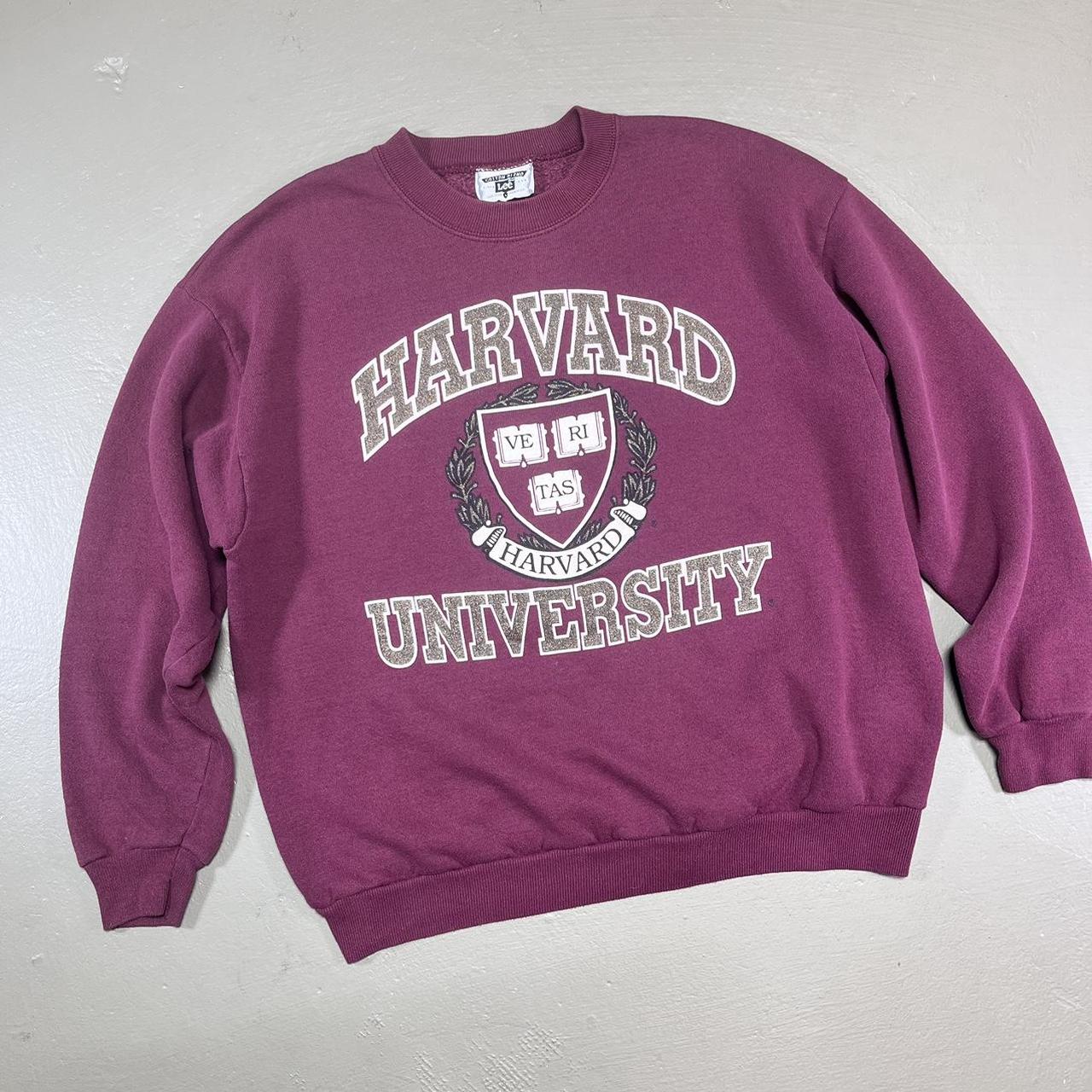 Vintage 90s Harvard University Glitter Arc Logo... - Depop