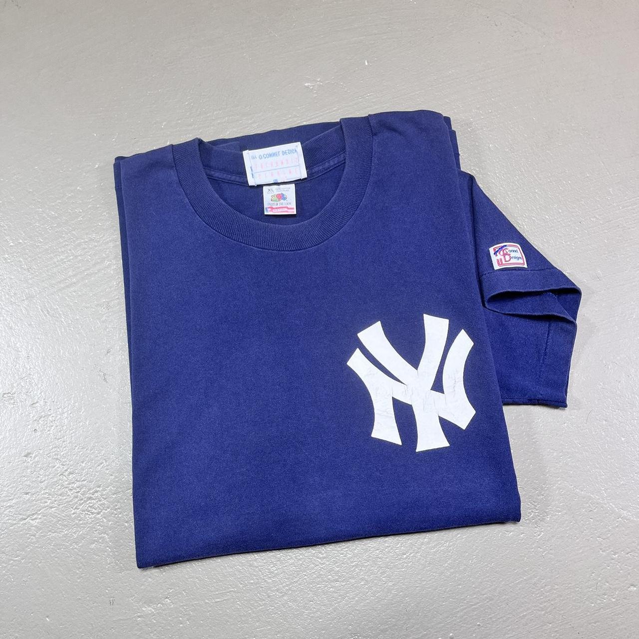 1990s Nike Gray Tag New York Yankees MLB Baseball T - Depop