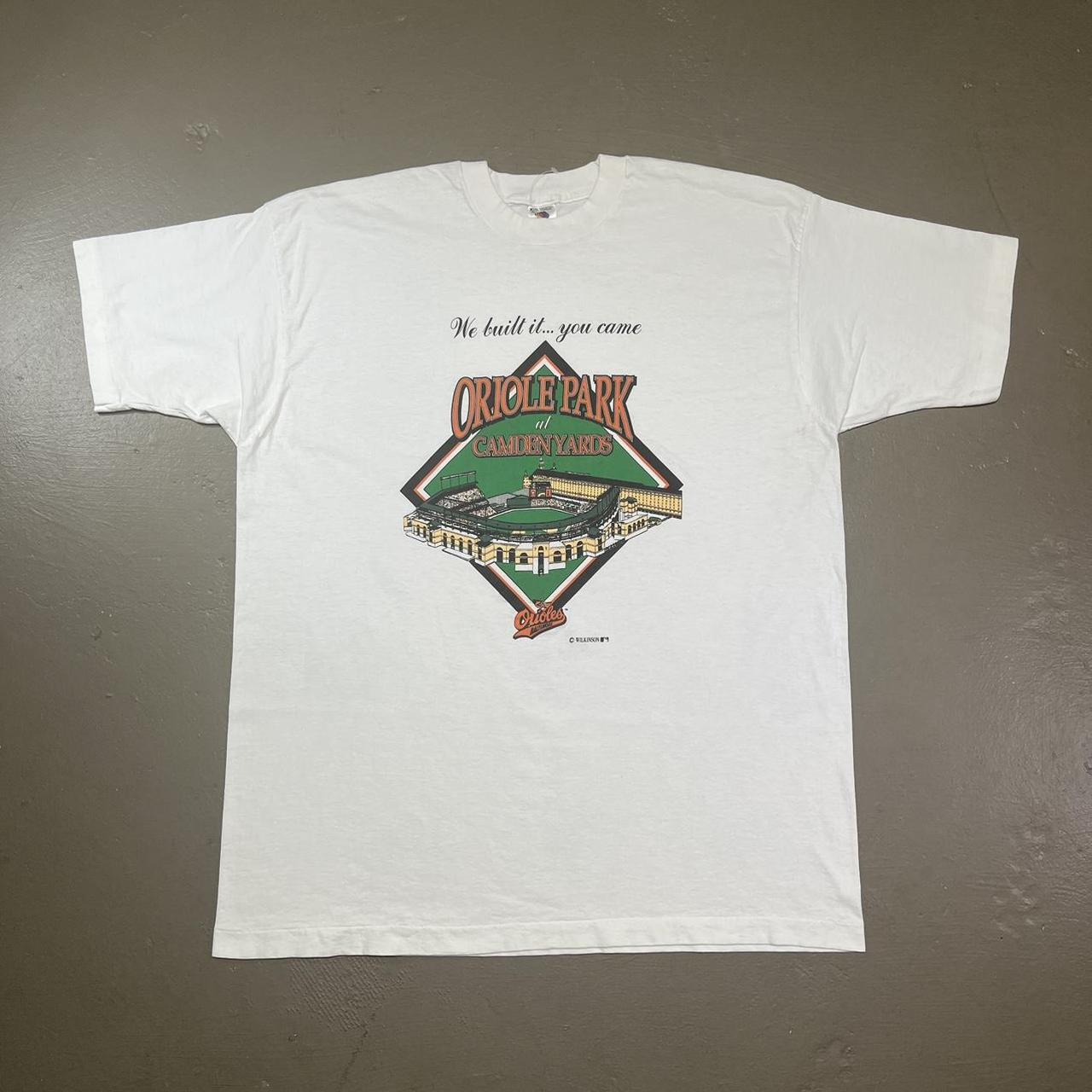 Vintage 90s Cotton White Best Fruit of the Loom Baltimore Orioles