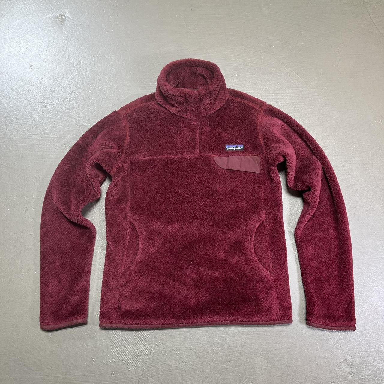 Patagonia burgundy hot sale fleece