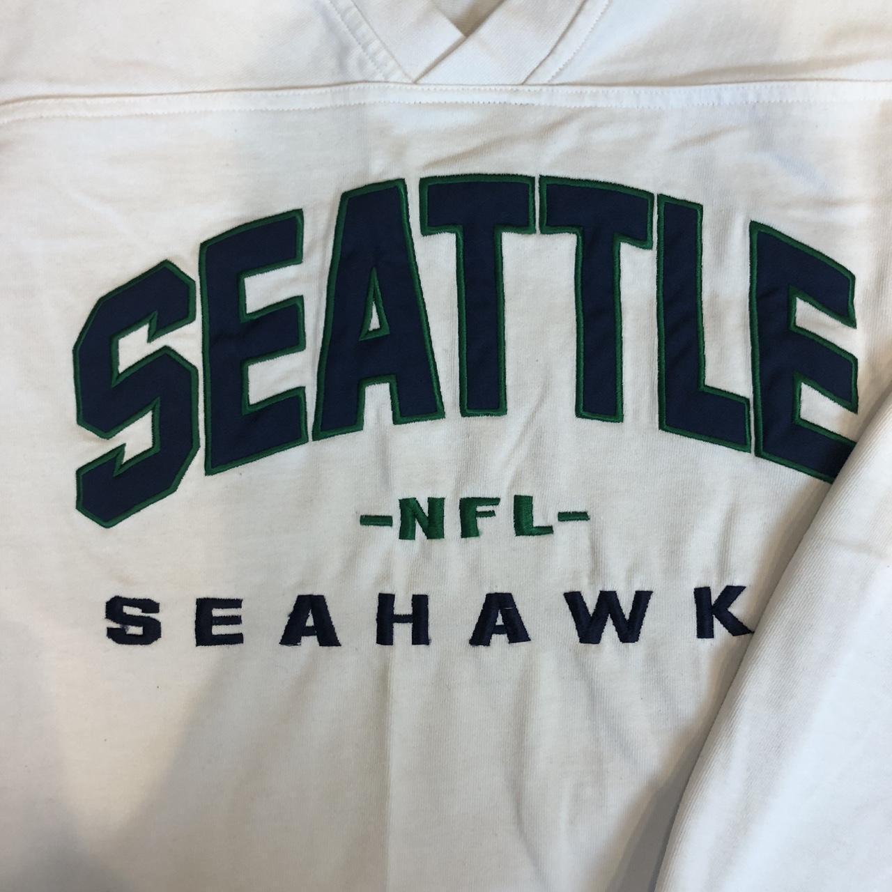 Seattle Seahawks Graphic Tee Size: M Pit to pit: - Depop