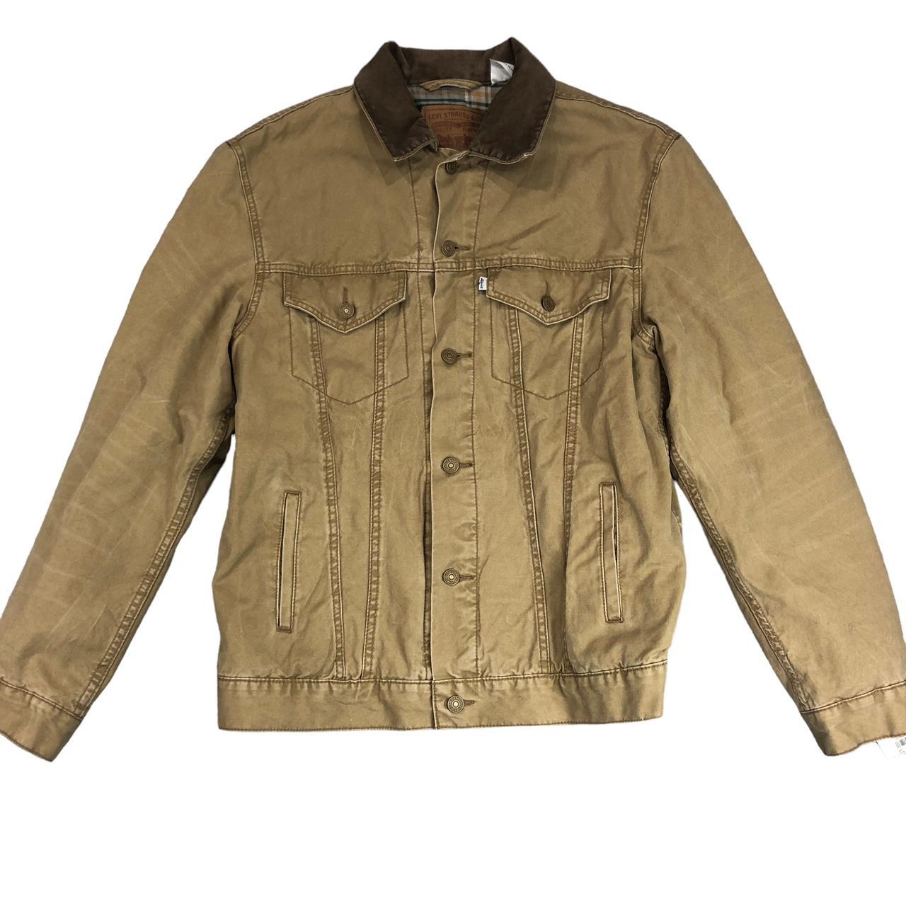 Levi's trucker hot sale jacket khaki