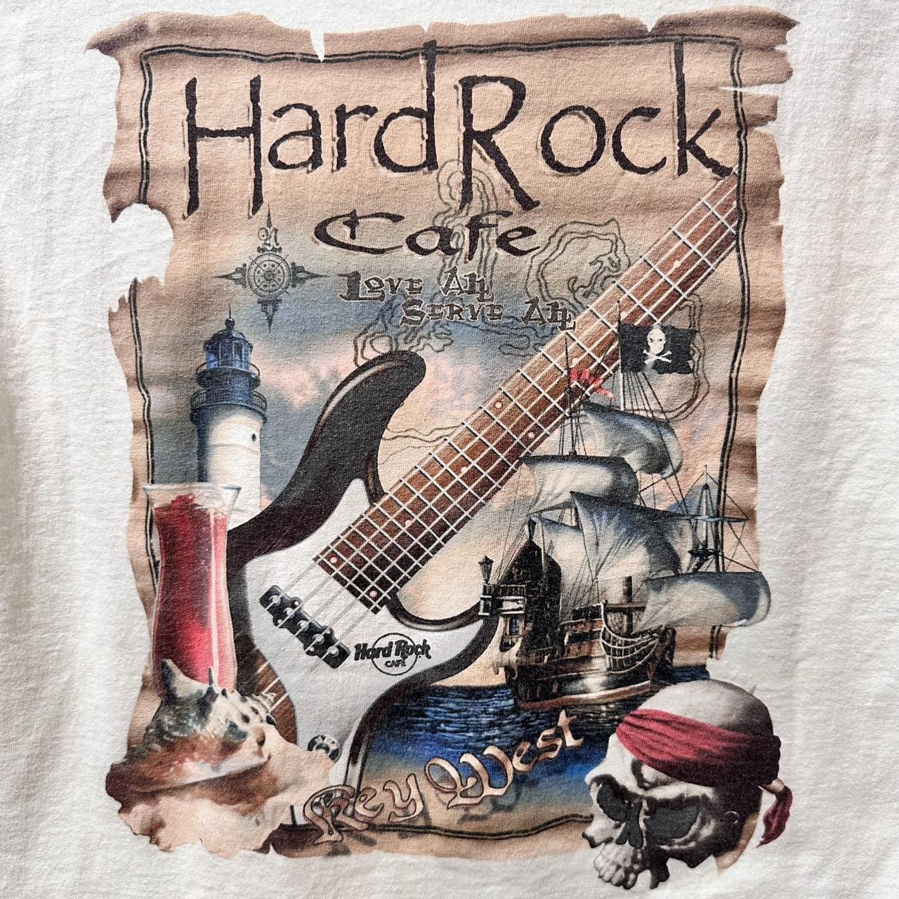 Hard Rock Cafe Shirt Mens Adult Medium White Key... - Depop