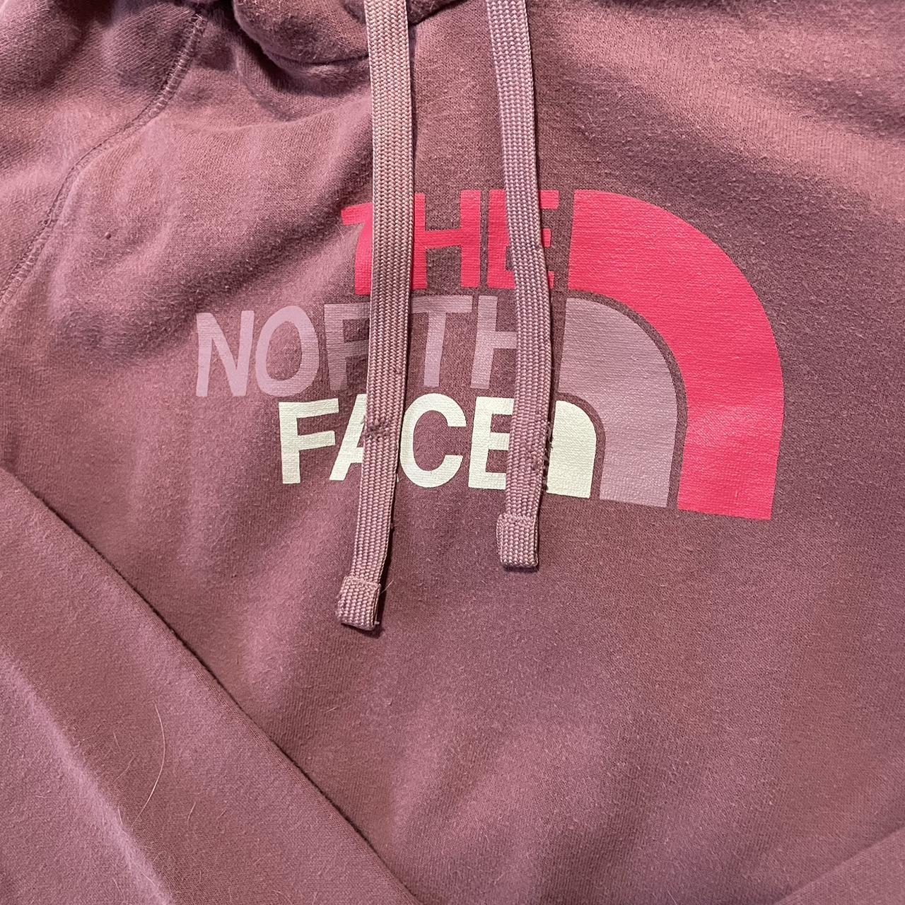 The North Face Women's Pink and White Hoodie