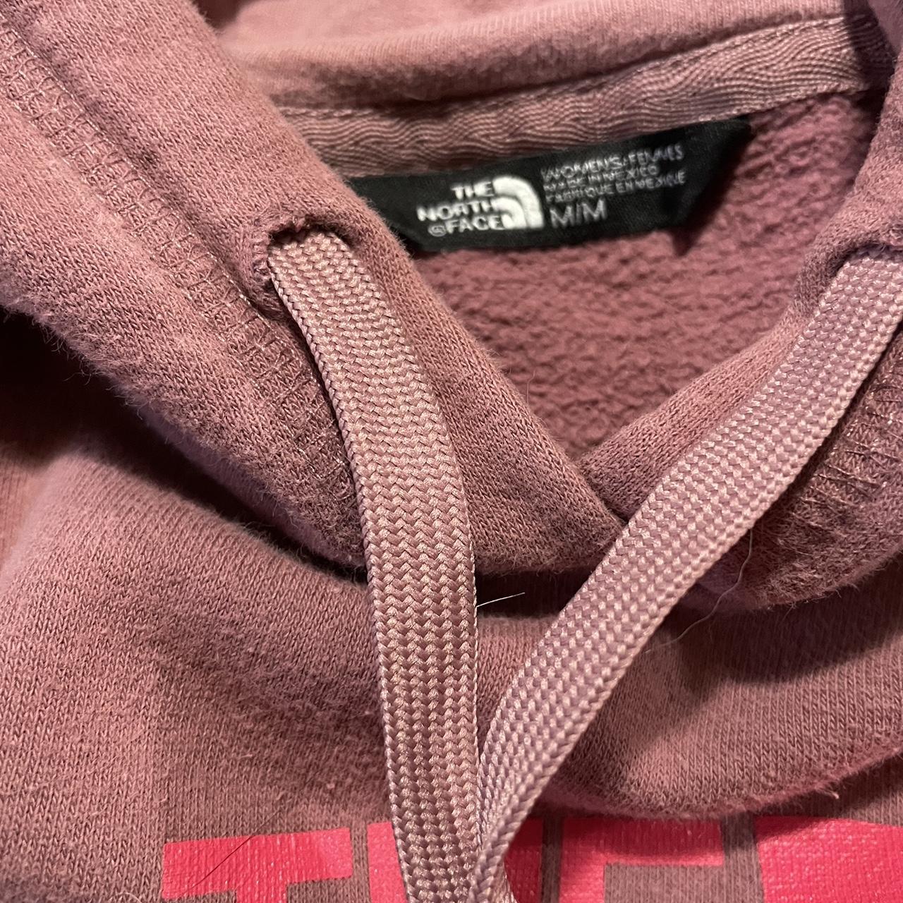 The North Face Women's Pink and White Hoodie (3)