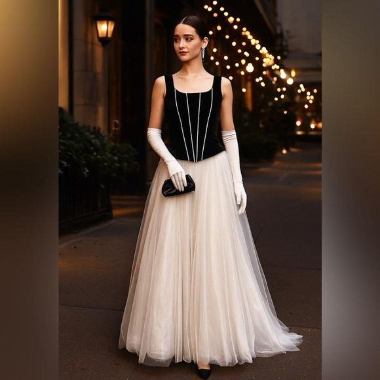 Source Unknown Women's Costume - White/Black – Vi… - image 1