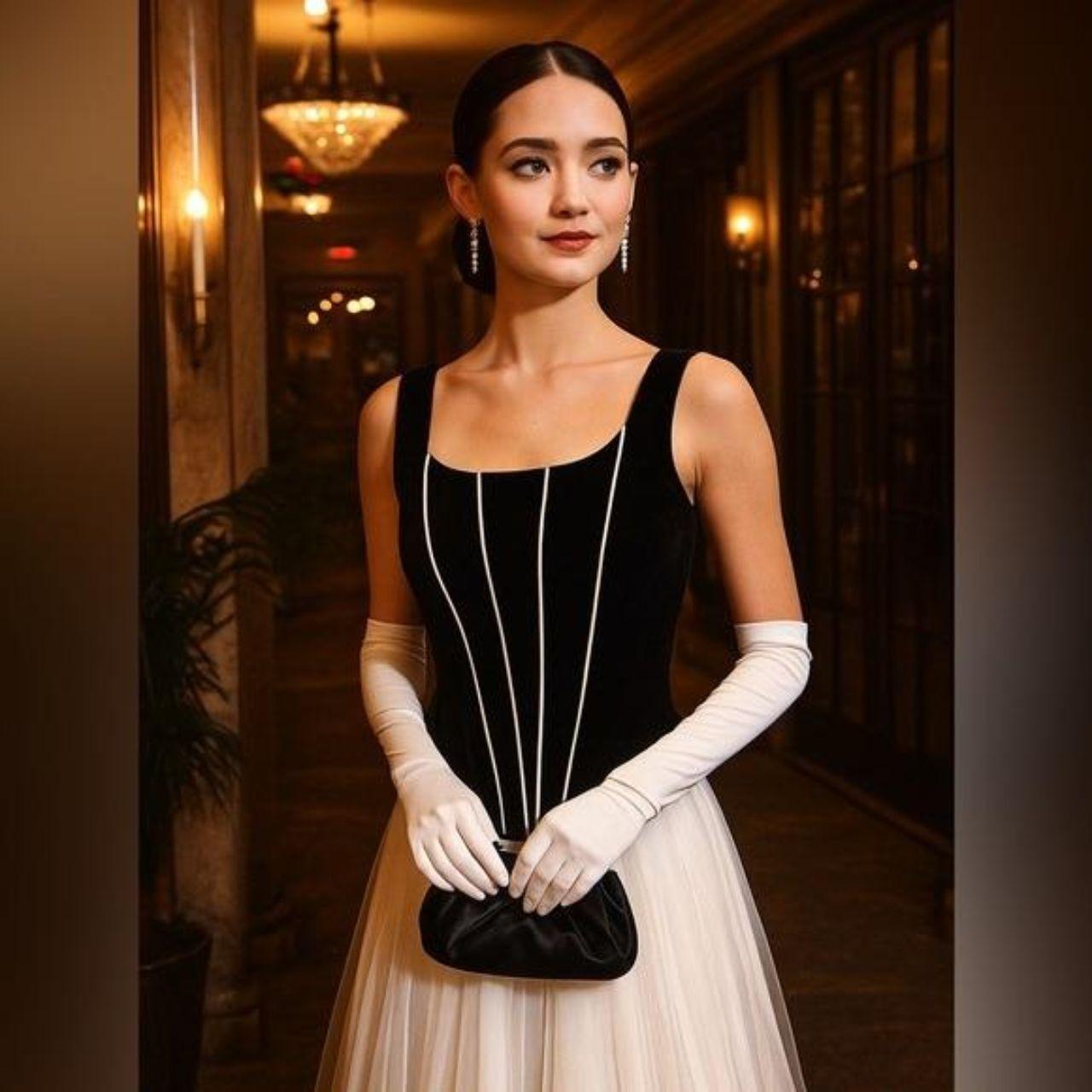 Source Unknown Women's Costume - White/Black – Vi… - image 2