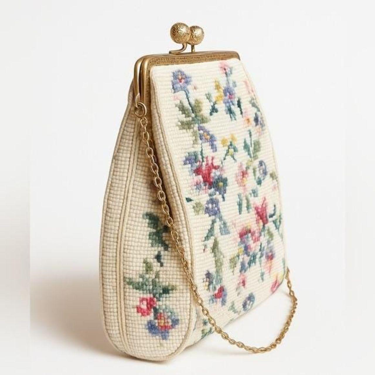 Source Unknown Women's Satchels - Pink/White – 19… - image 2