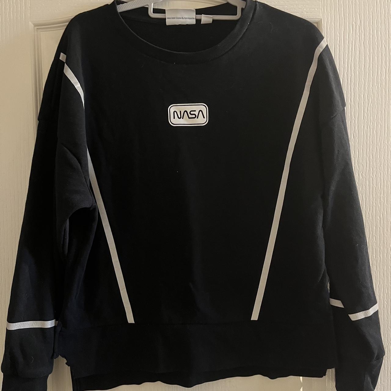 Black NASA Sweatshirt Good condition no marks Open... Depop