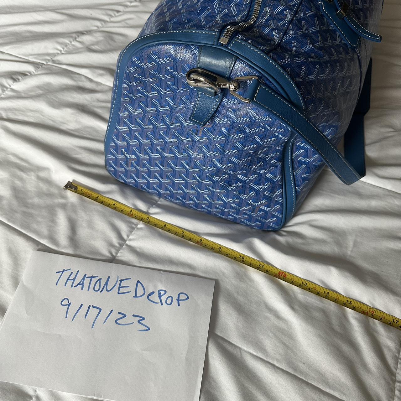 Goyard duffle bag blue best sale