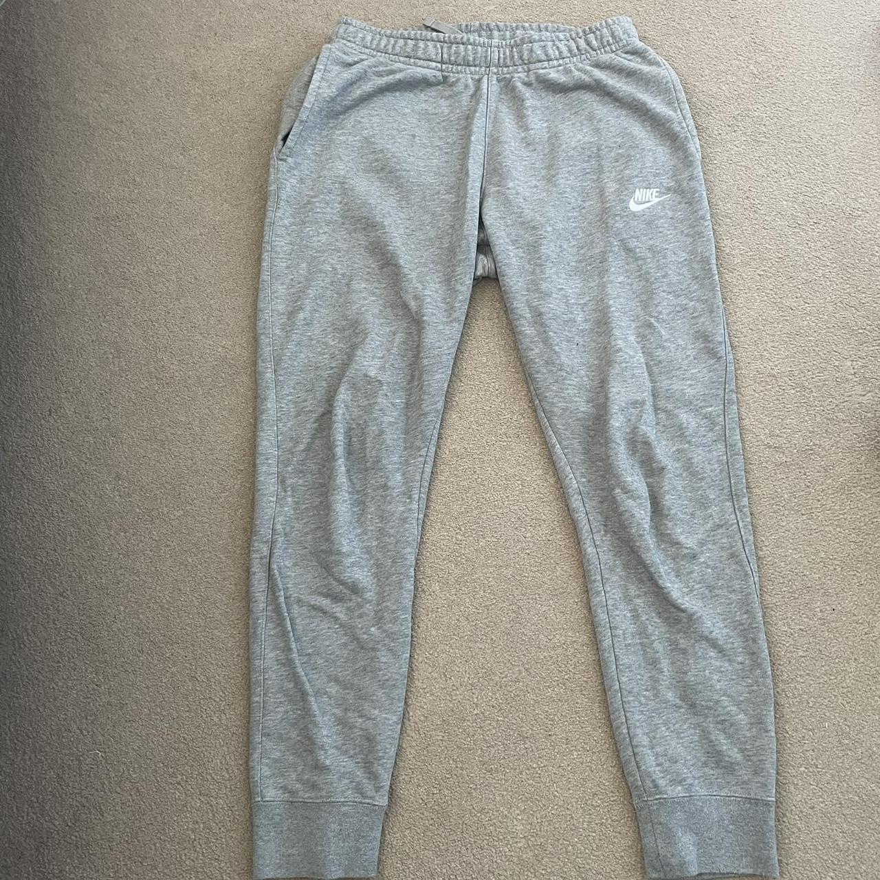 Nike Men’s Grey Joggers - Depop