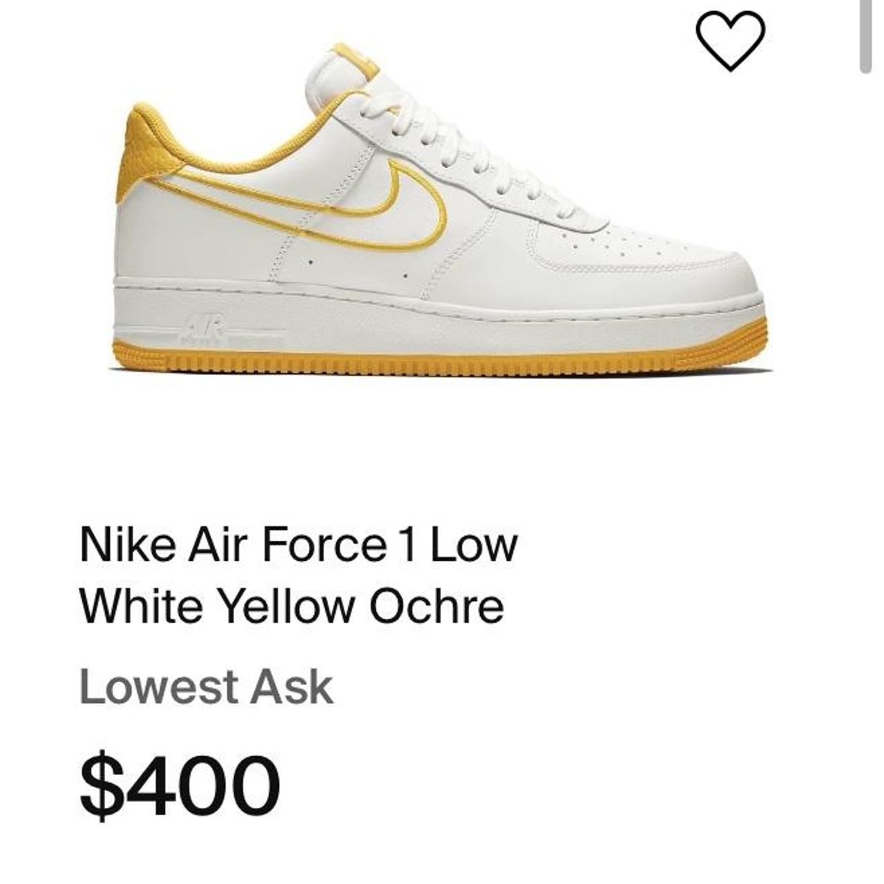 Air force 1 store white yellow ochre