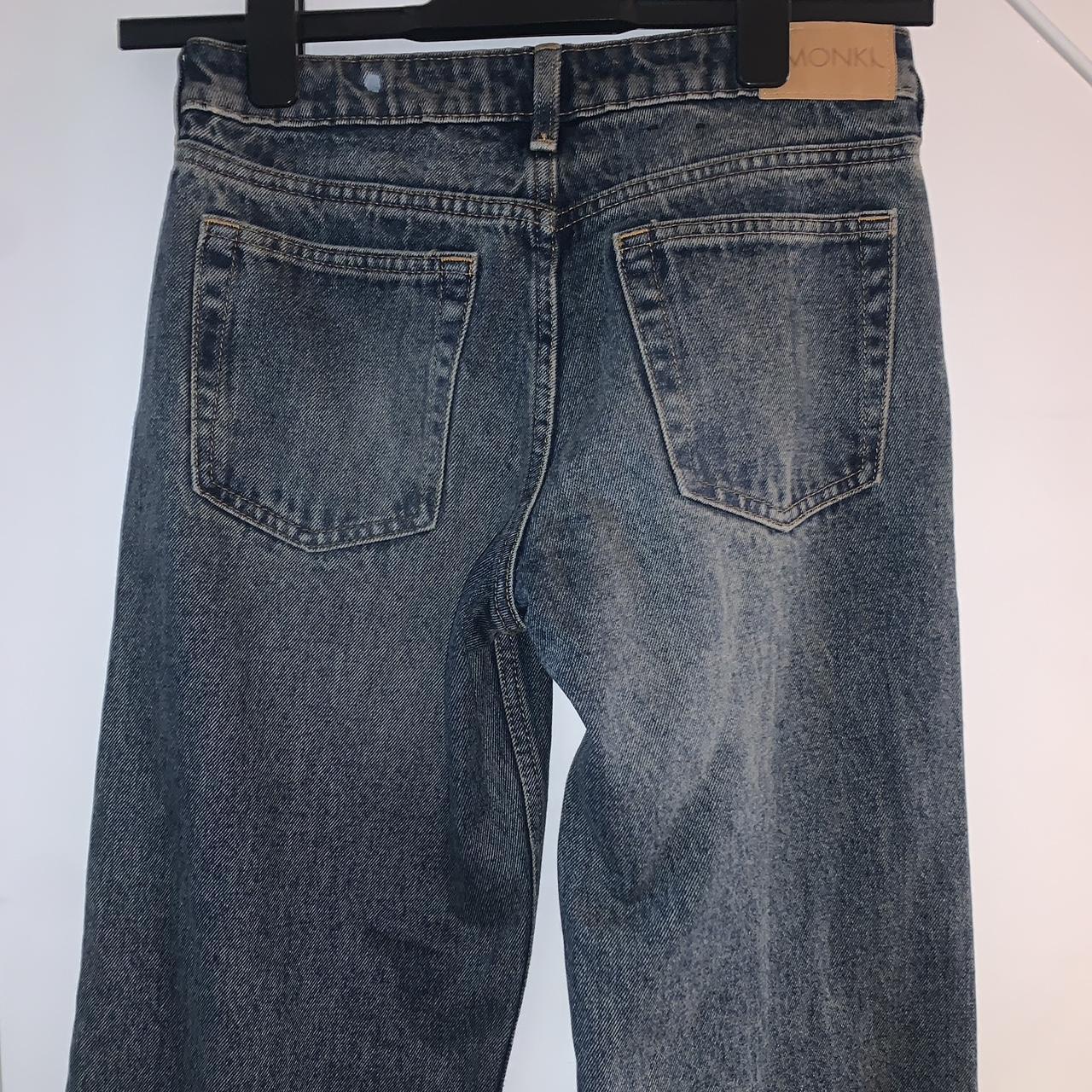 brand new baggy low rise monki jeans never worn but... - Depop