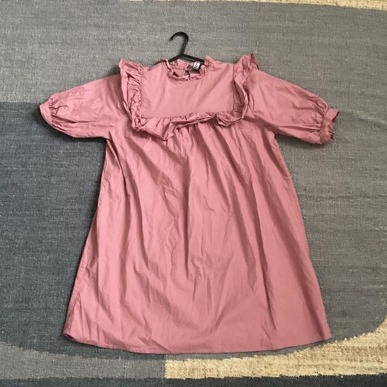 influence pink prairie babydoll dress mini dress,... - Depop