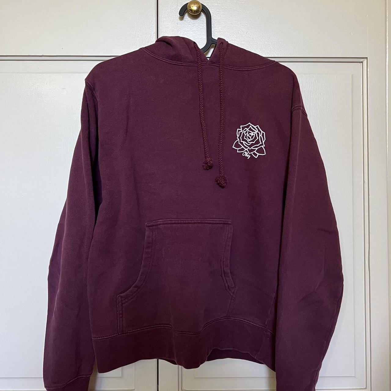 Obey mira on sale mosa burgundy hoodie