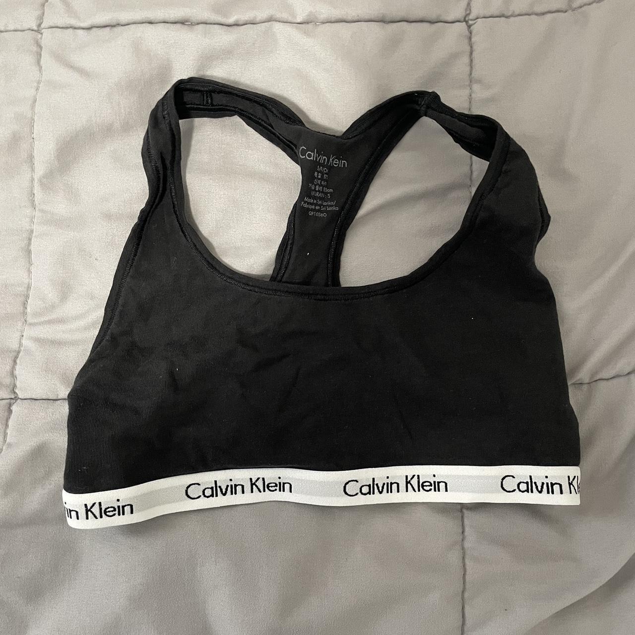 calvin klein bra barely worn size small - Depop