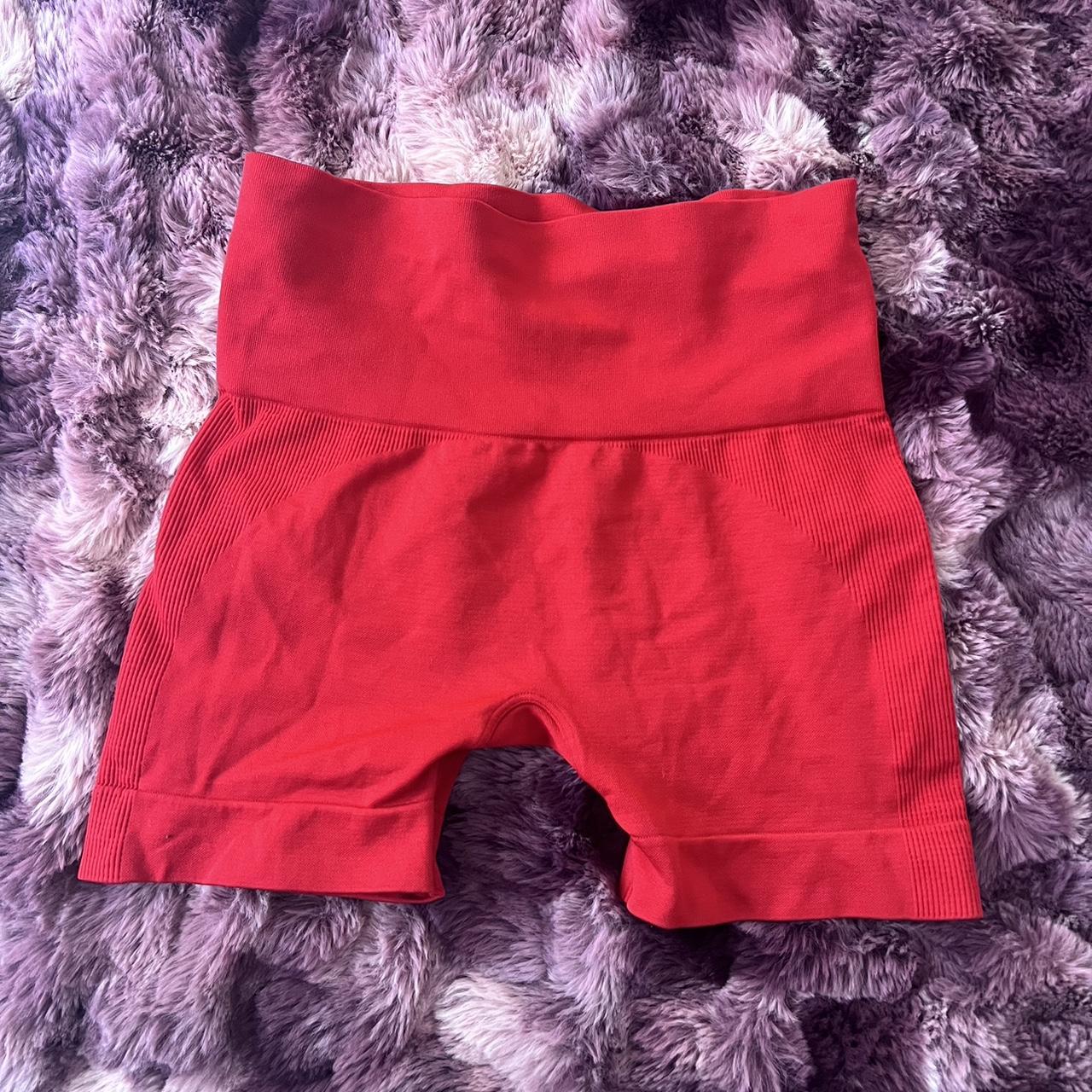 SET ACTIVE red biker shorts😍 message me if you want... - Depop