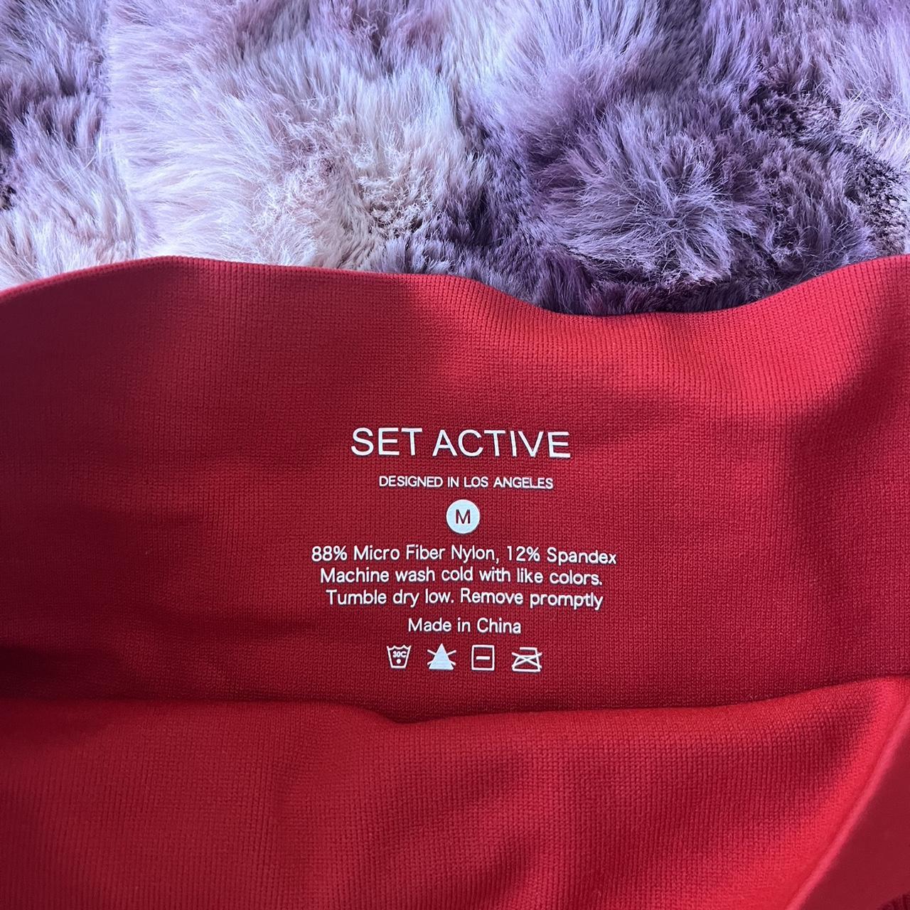 SET ACTIVE red biker shorts😍 message me if you want... - Depop