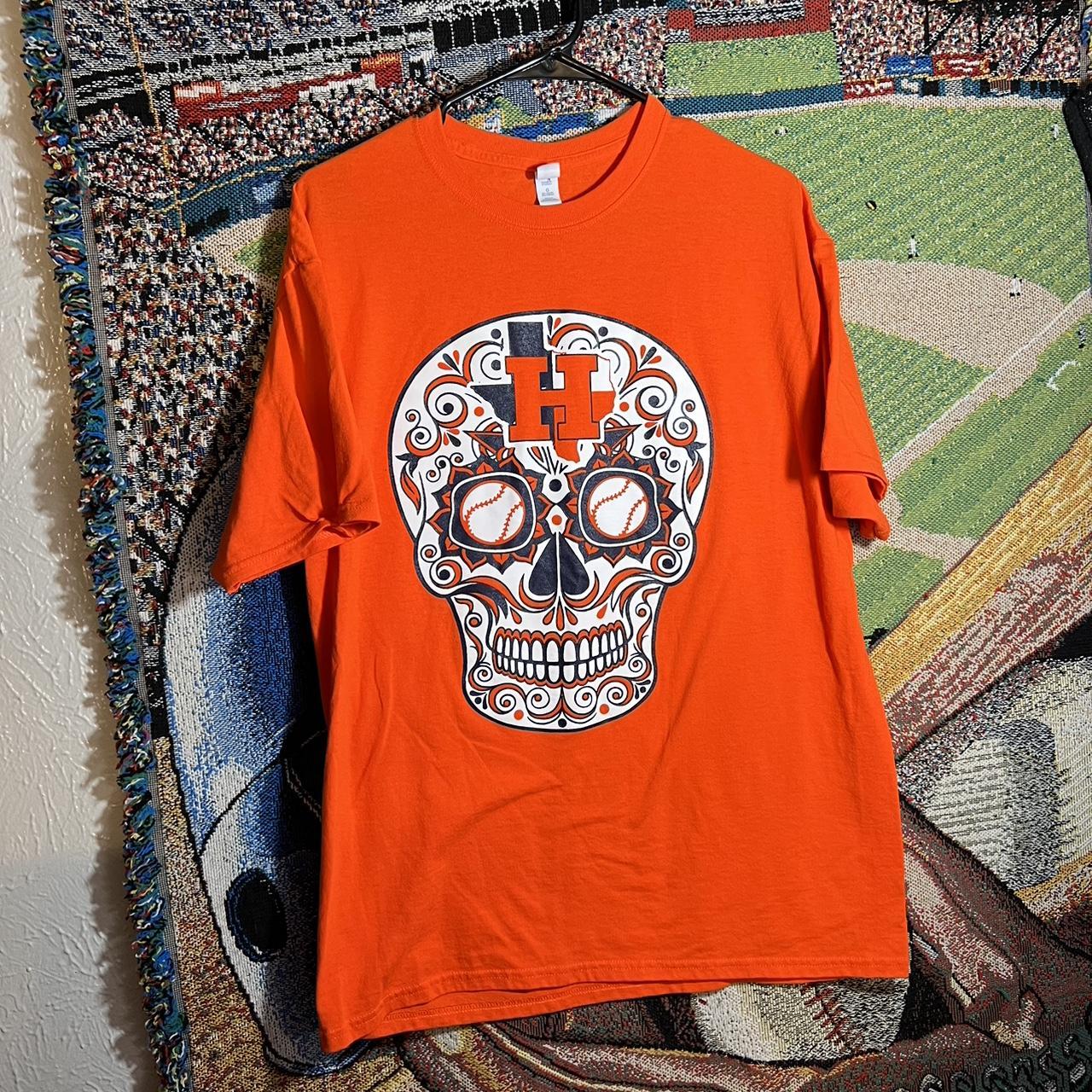 Houston Astros Sugar Skull Dia De Los Muertos Shirt